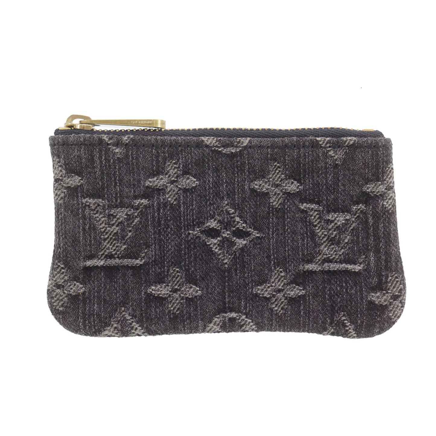 LOUIS VUITTON LV Pochette Cles Coin Purse Monogram Denim M95616 #CY688