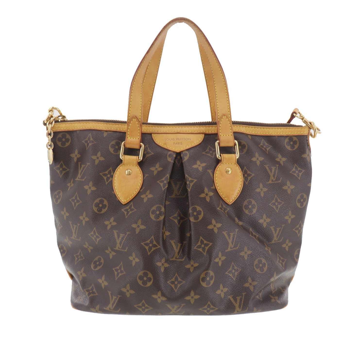 Louis Vuitton LV M40145 Monogram 2way Tote Handbag Palermo PM #CK945