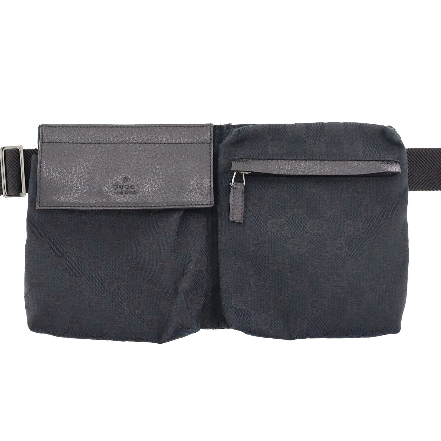 GUCCI Original GG Canvas Fanny Pack Black Canvas #BP470