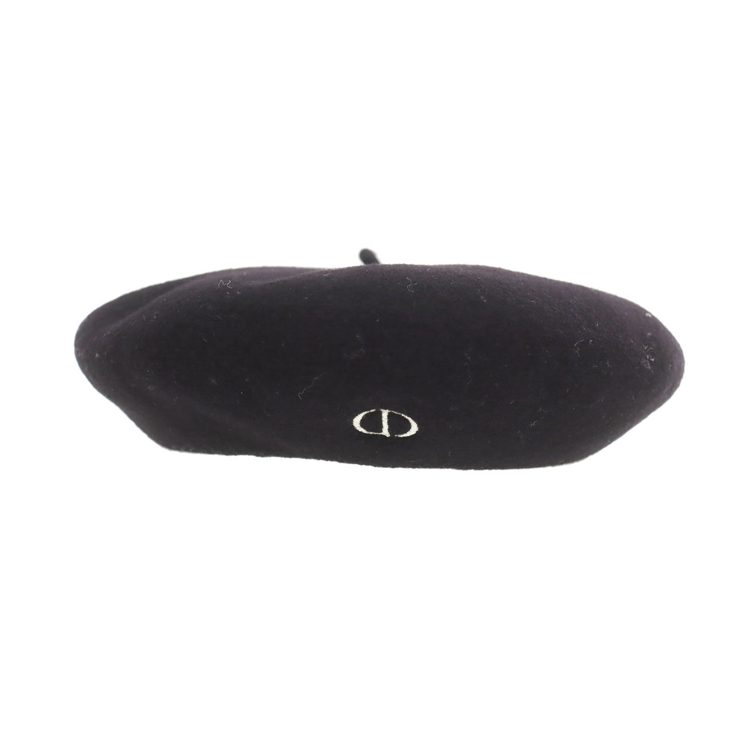 Christian Dior Beret Preschoolers Hat 100% Wool Black Kids T3 #CO56