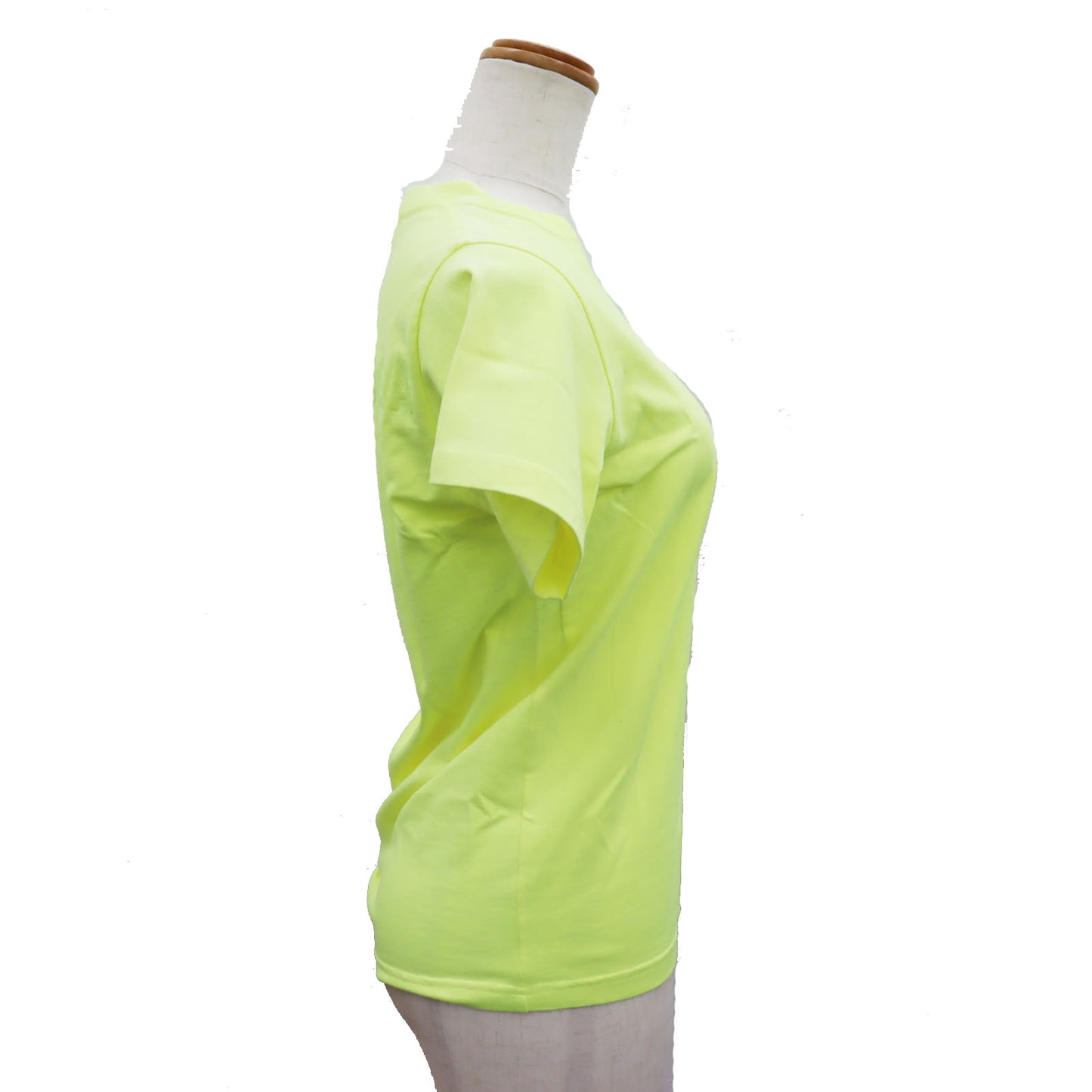 BALENCIAGA Short Sleeve T-shirt Tops XS Gluorescent Yellow #AH677