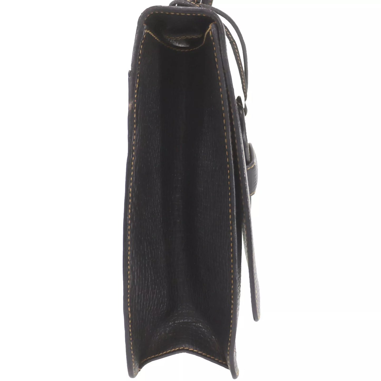 LOEWE Barcelona 2 Way Shoulder Handbag Black Leather #AH469