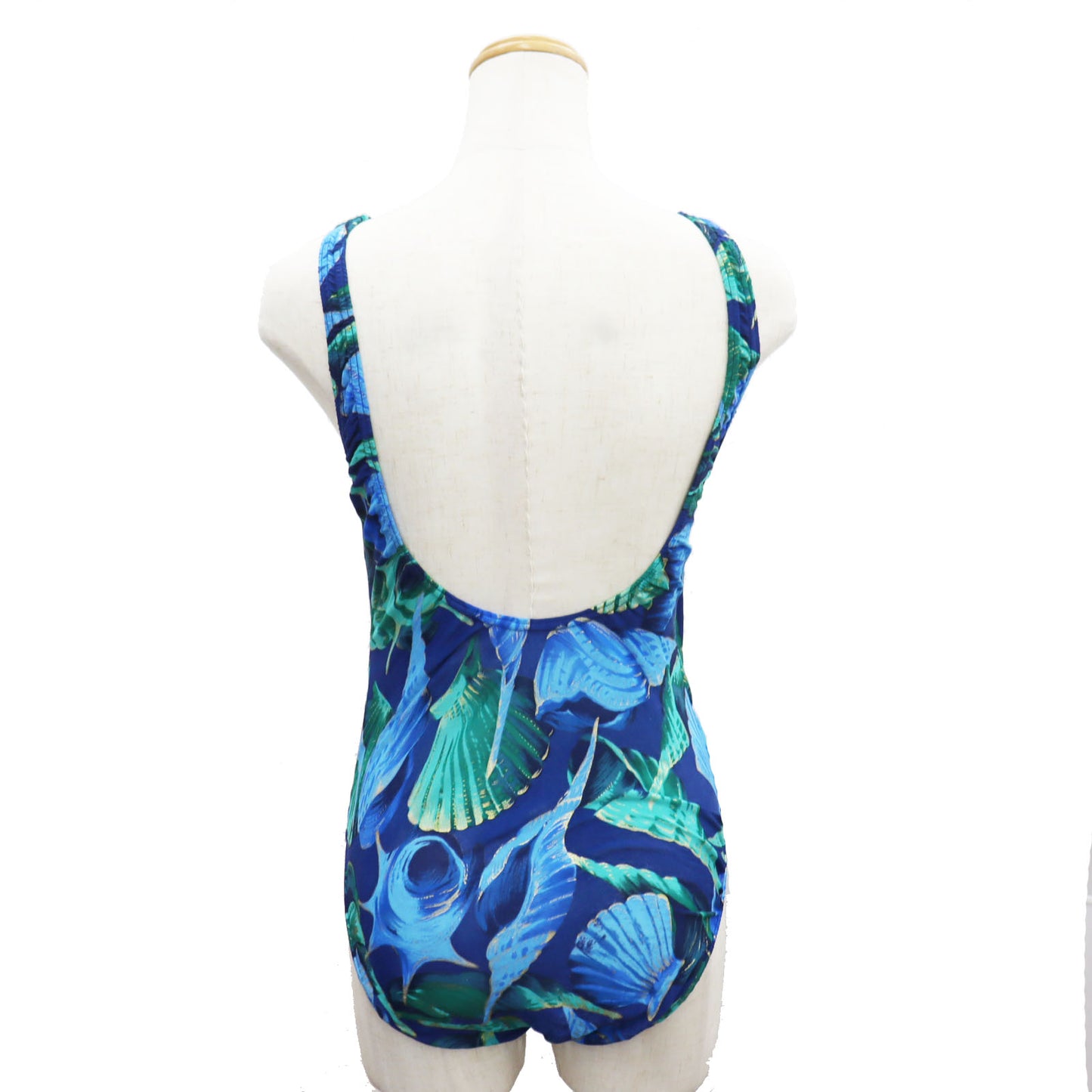 Dior Swimwear Swimsuit Blue Seashell Nylon Polyurethane Size L #AG674