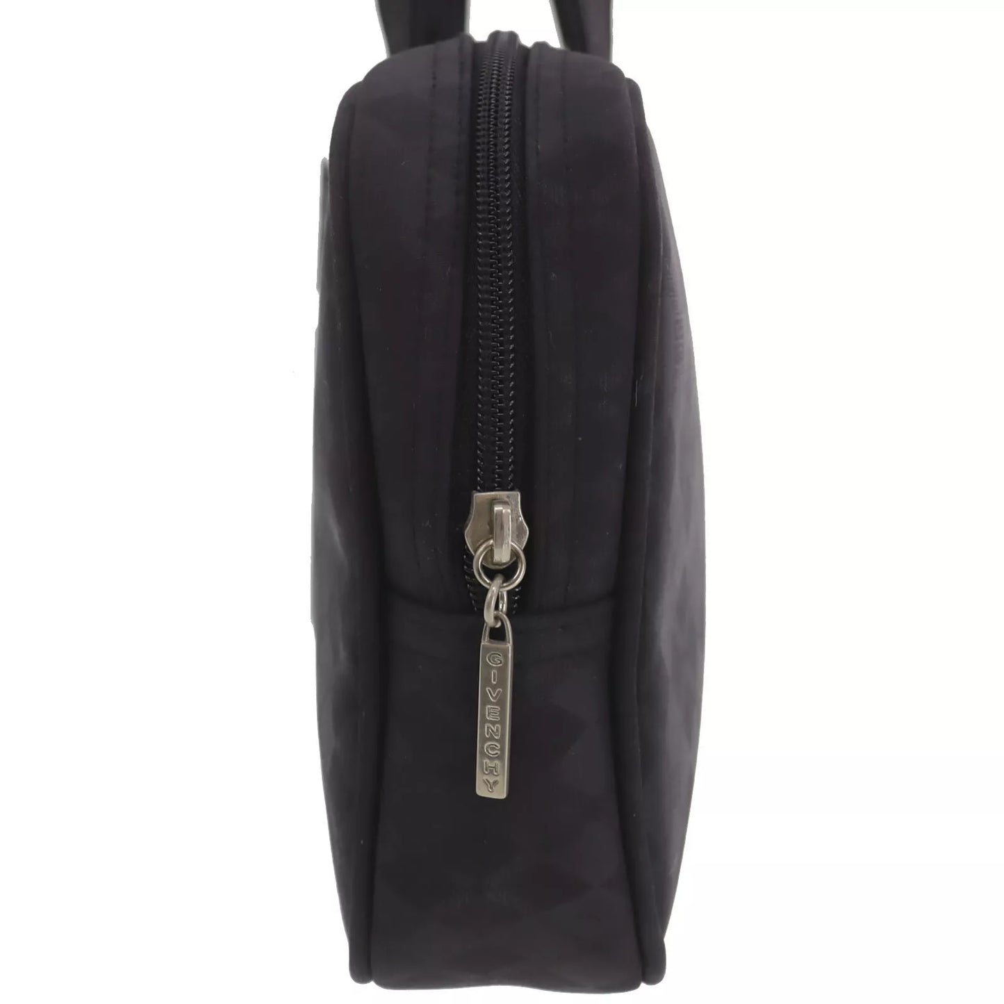 GIVENCHY Handbag Nylon Canvas Black China #AH91