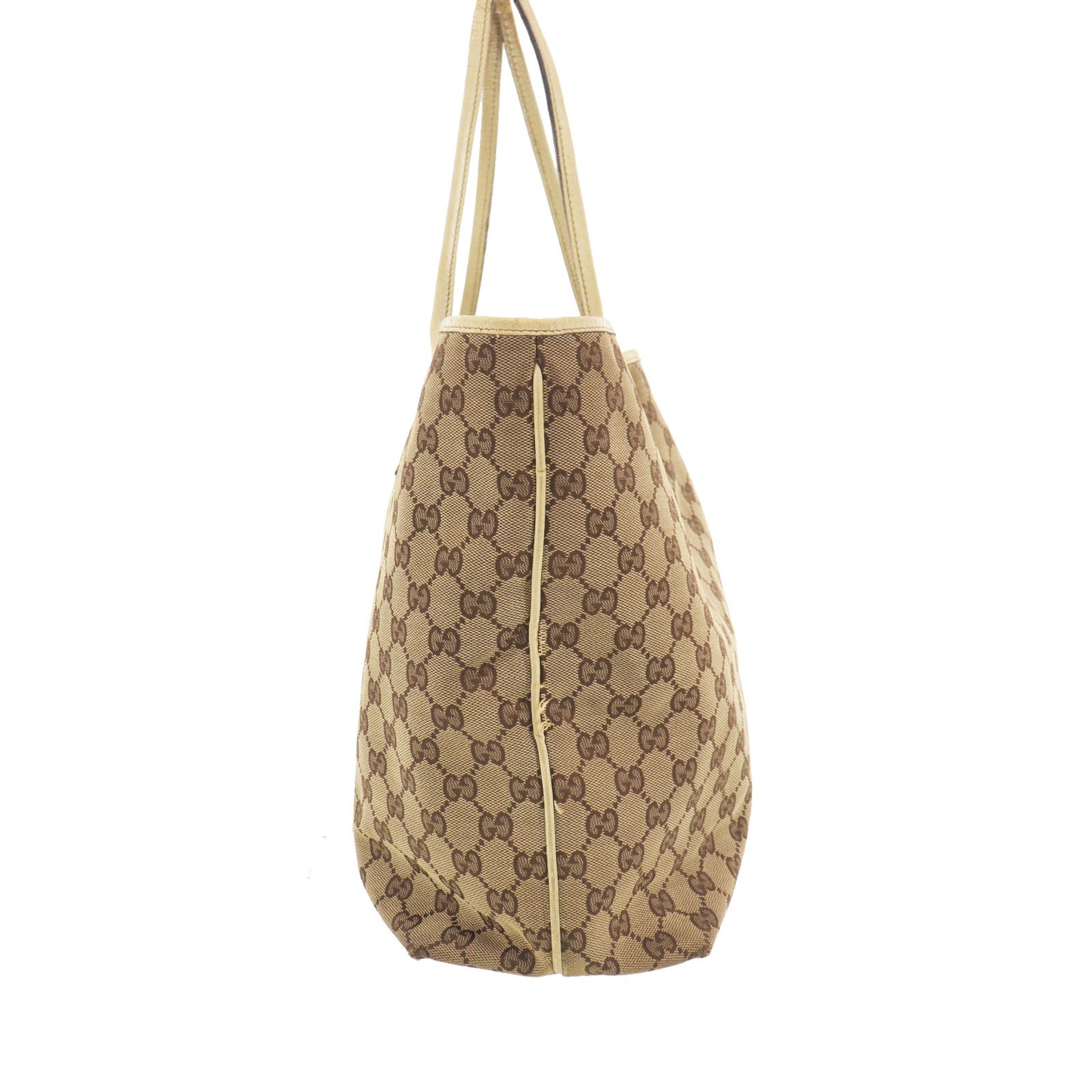 GUCCI Original GG Canvas Shoulder Tote Bag Brown #EG515