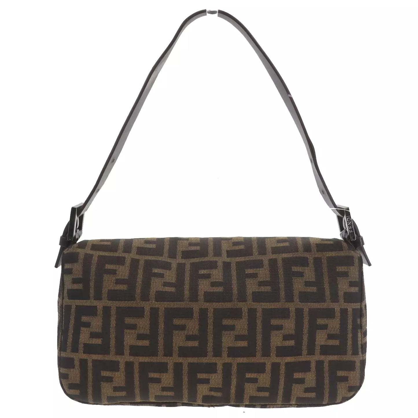 FENDI Zucca Mamma Bucket Handbag Brown #CT64