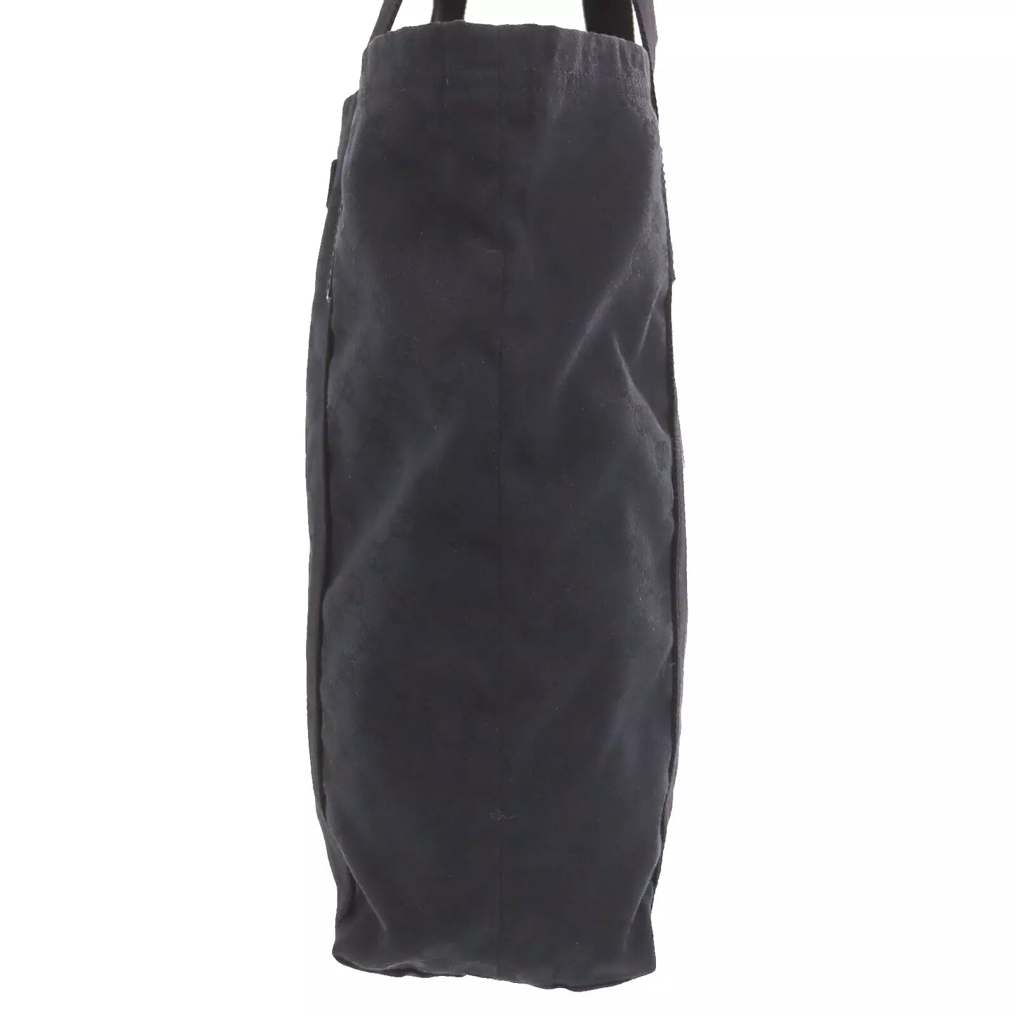 GUCCI Original GG Canvas Tote Handbag Black Canvas #CD911