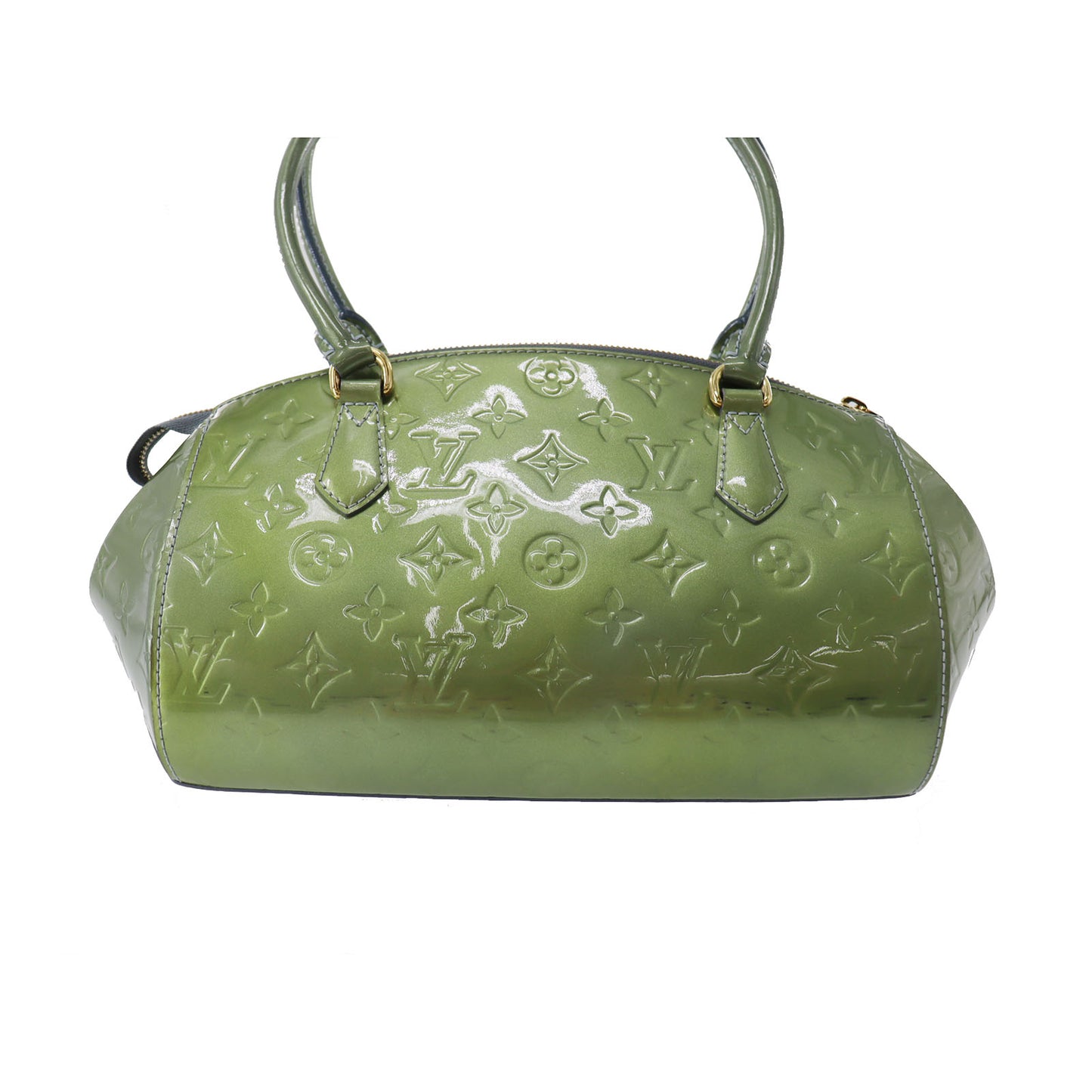 Louis Vuitton LV Sherwood PM Handbag Monogram Vernis Green M91560 #CO86