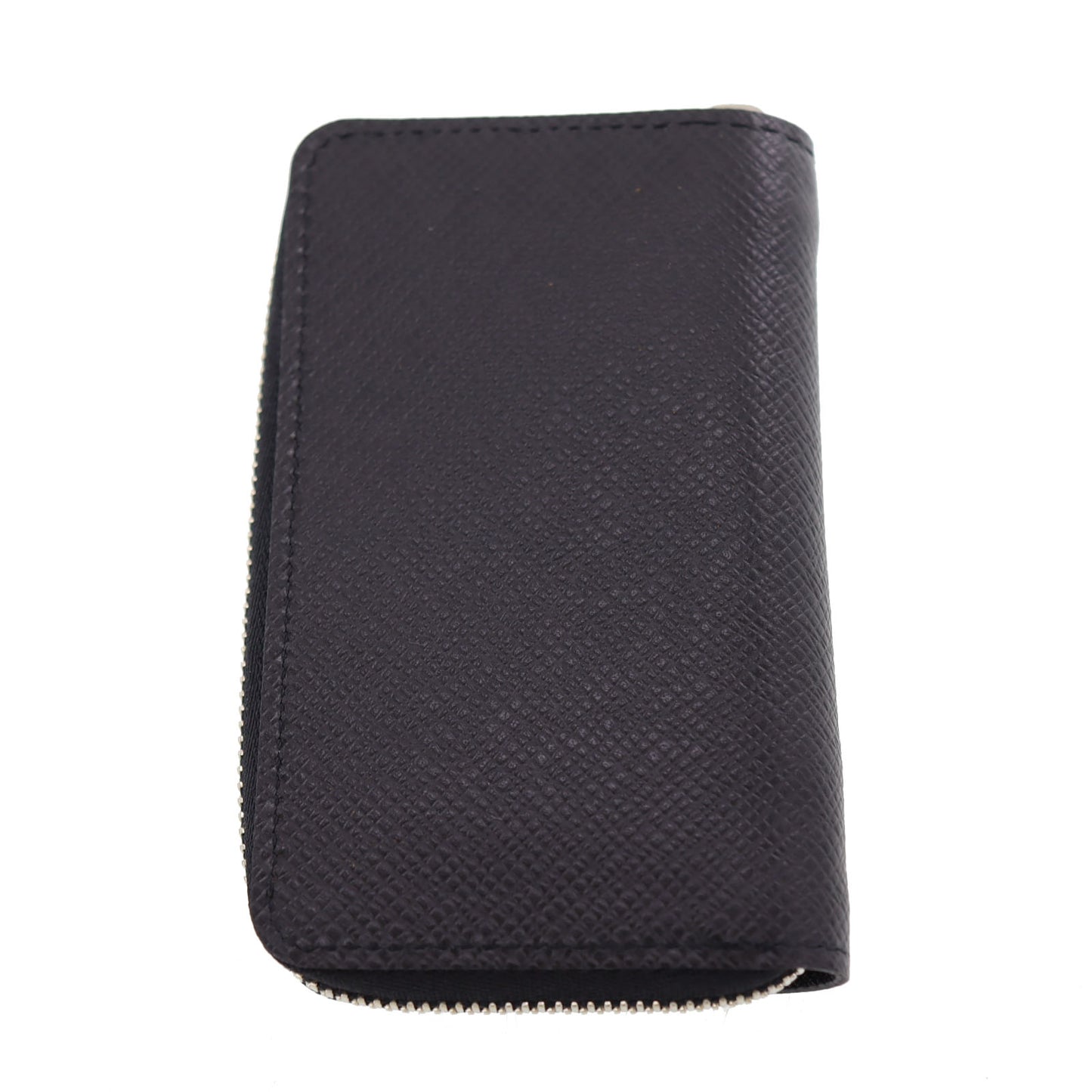 LOUIS VUITTON LV Zippy Coin Case Black Taiga Leather M30511 #AG676