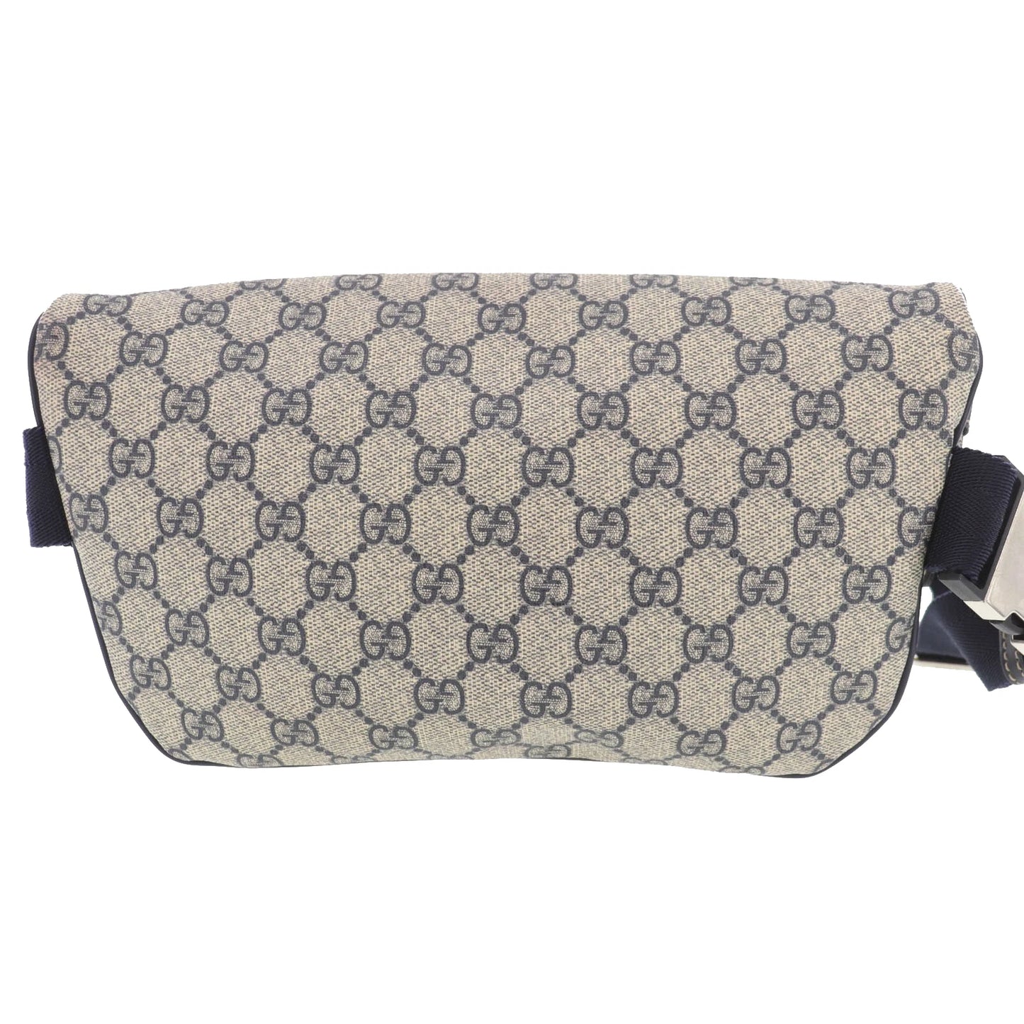 GUCCI GG Plus Crossbody Bag Navy PVC Leather #EF162