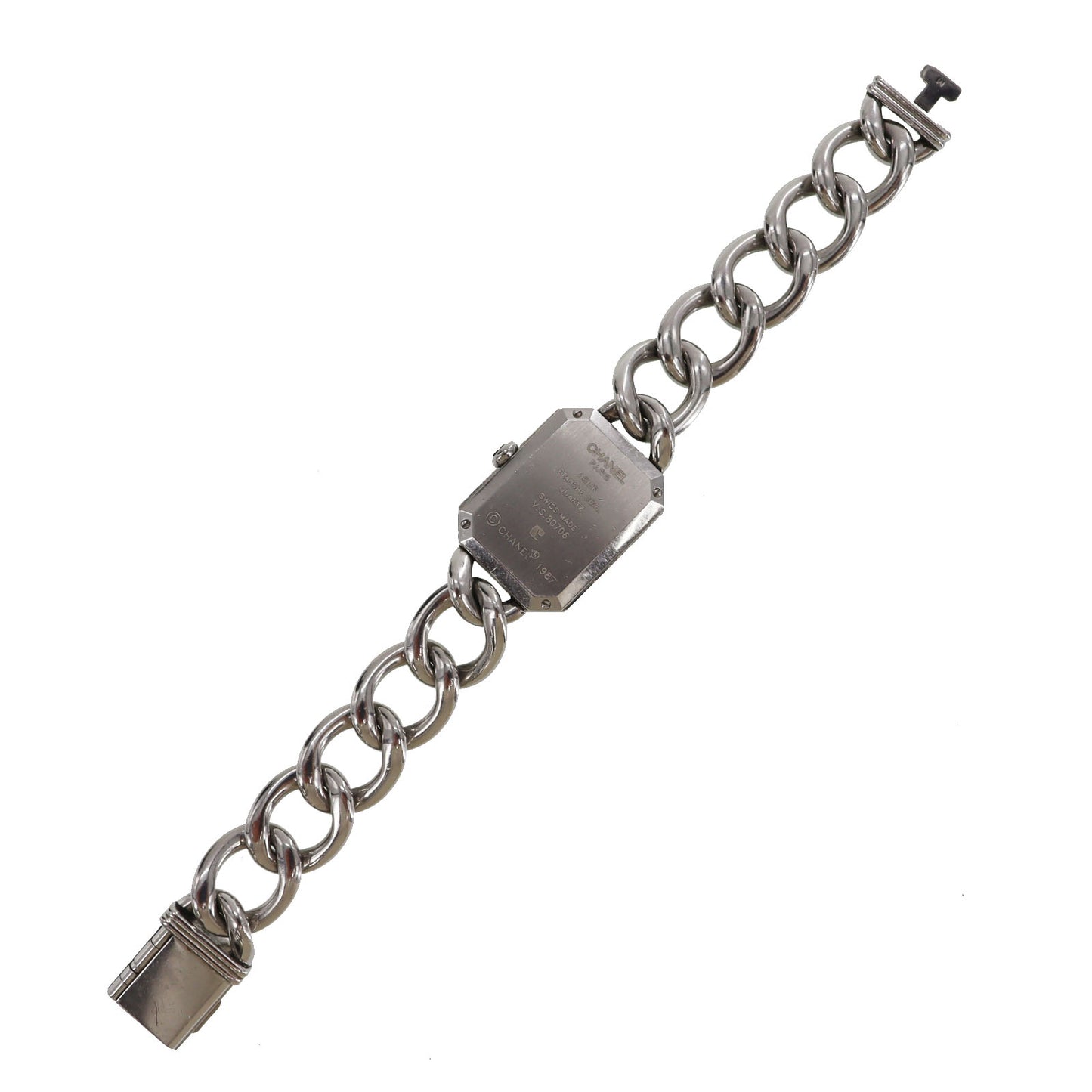 CHANEL Premiere Discontinued Wristwatches M Silver Quartz #CG736