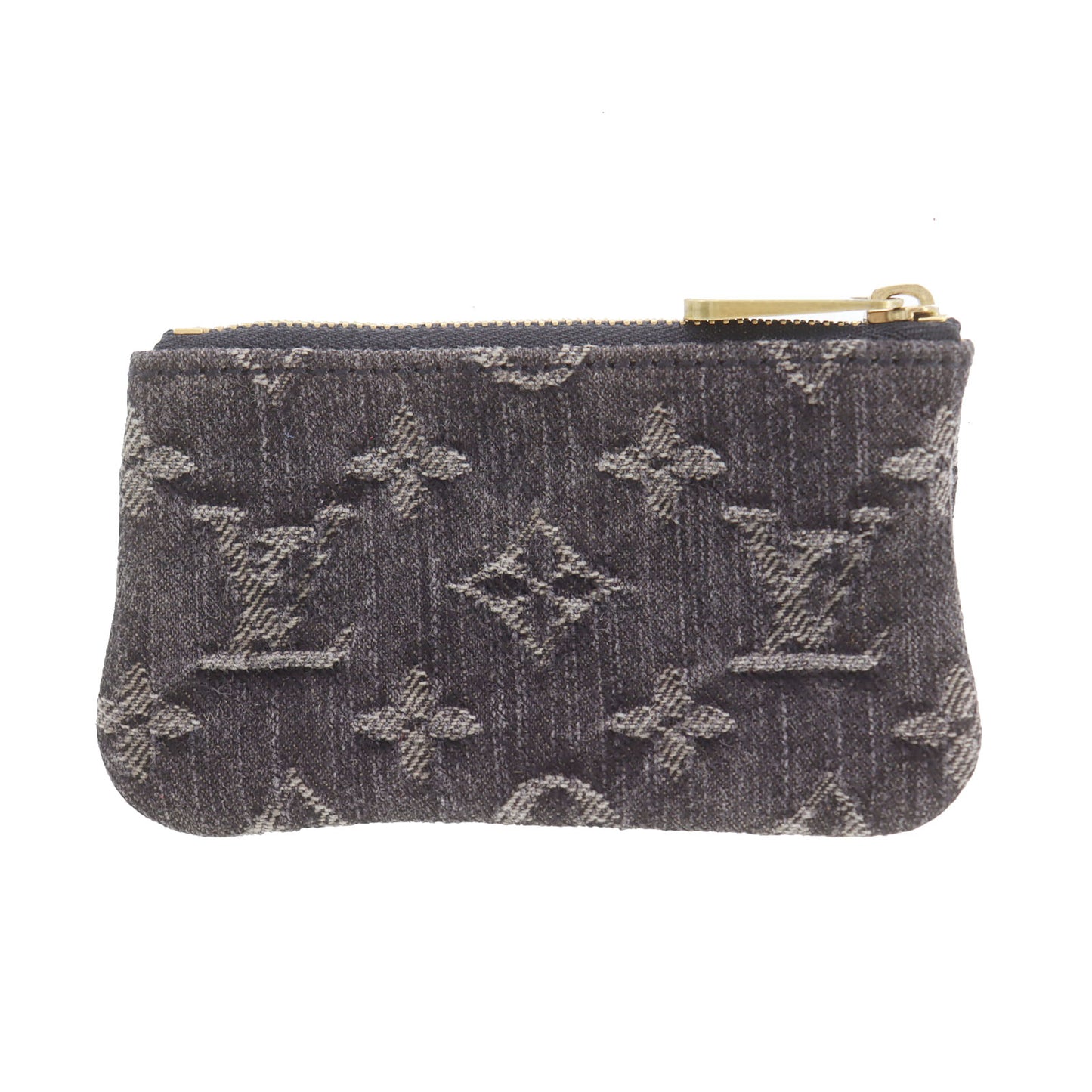 LOUIS VUITTON LV Pochette Cles Coin Purse Monogram Denim M95616 #CY688