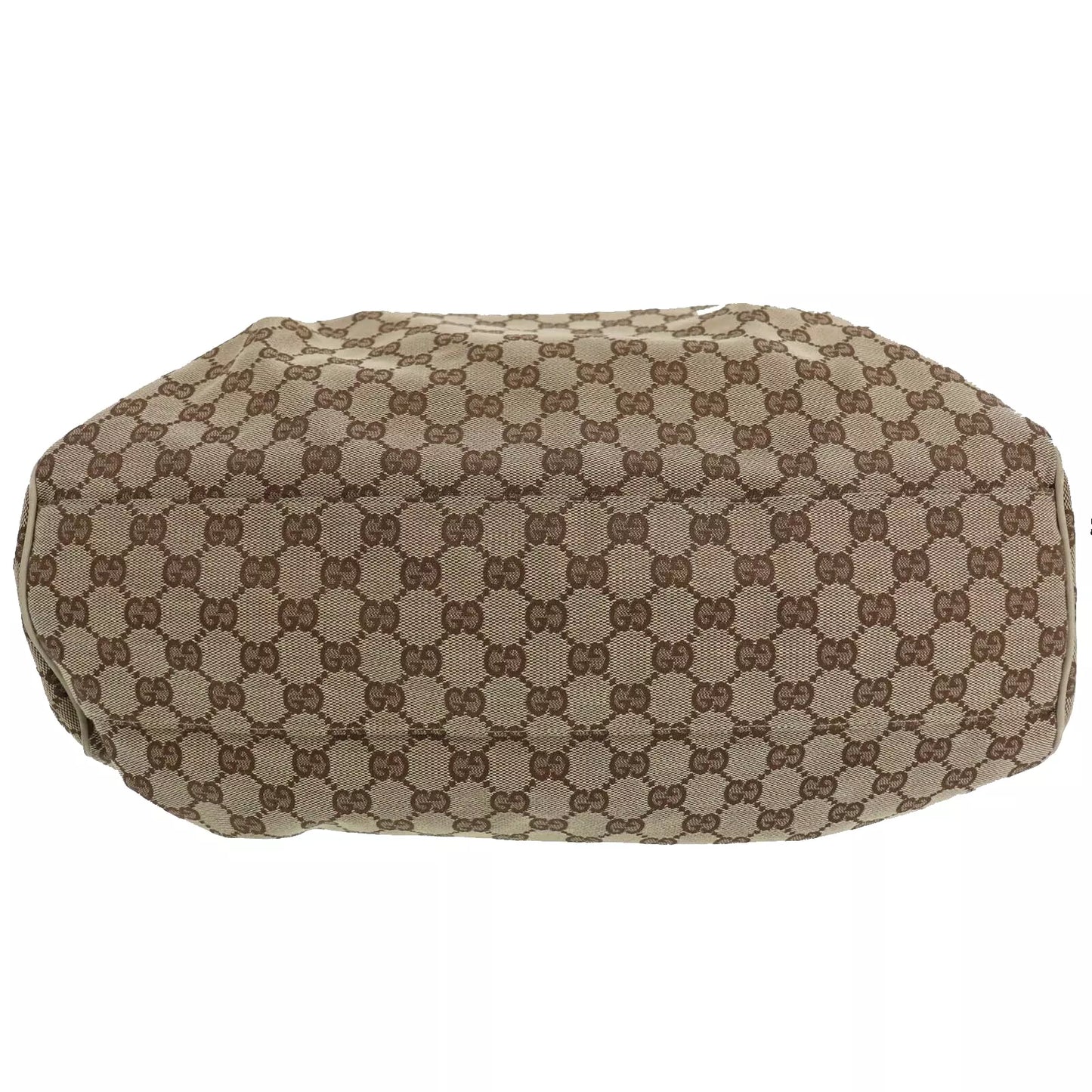 GUCCI Original GG Canvas Handbag Tote Beige #CS887