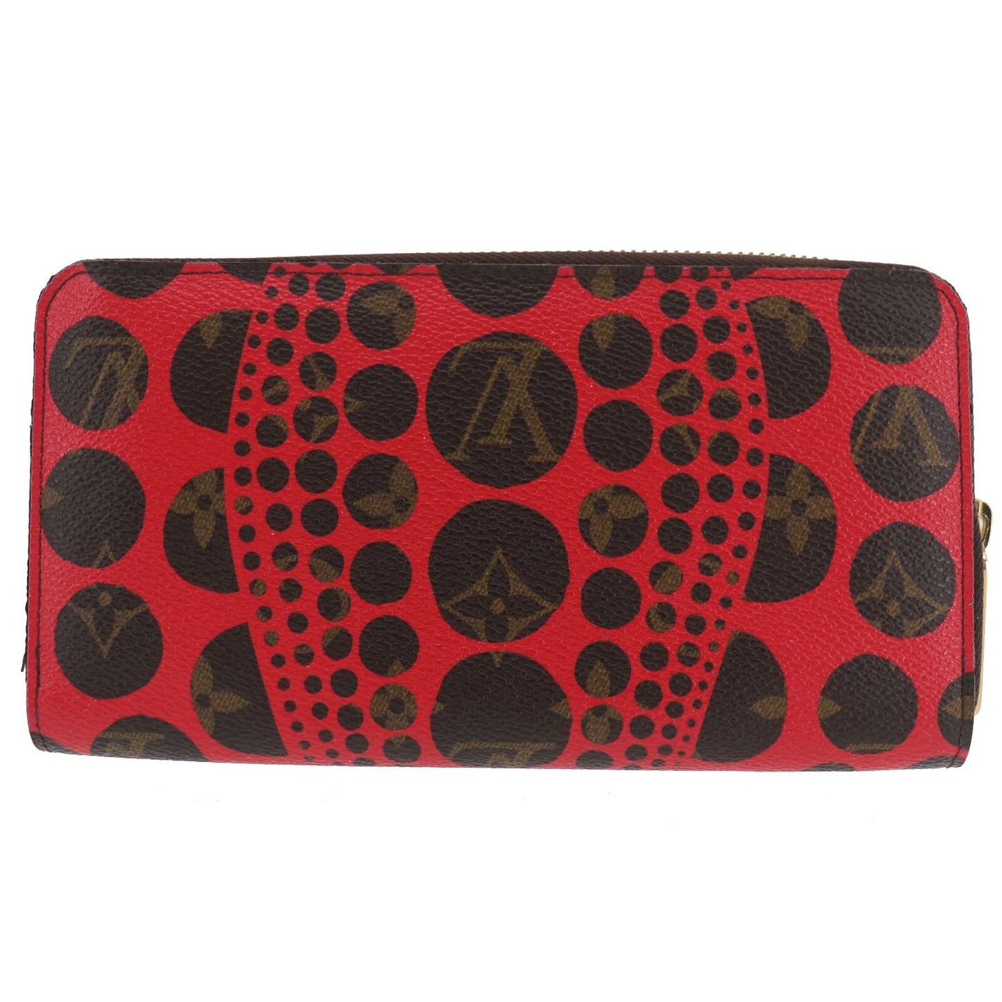 LOUIS VUITTON LV Pumpkin Dot Zippy Wallet Monogram Leather M60450 EG484