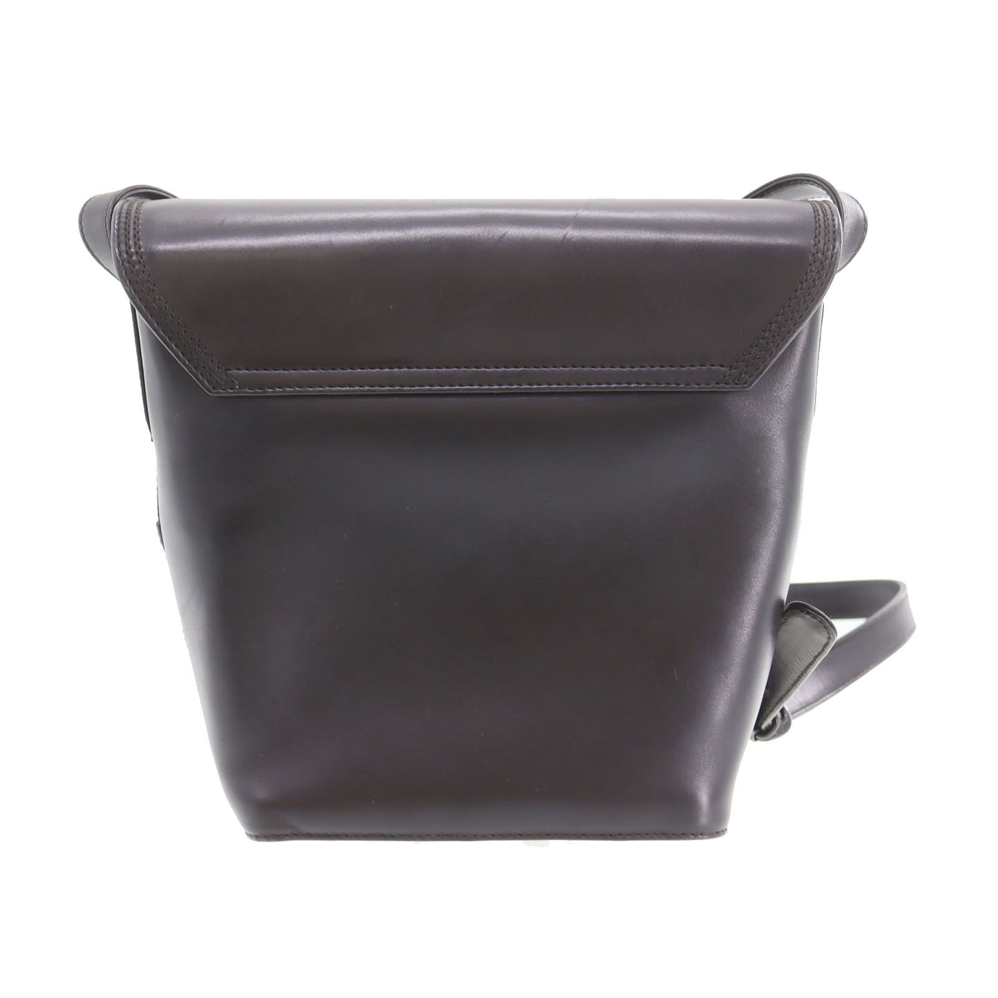 GUCCI Logos Crossbody Leather Shoulder Bag Black #CL63