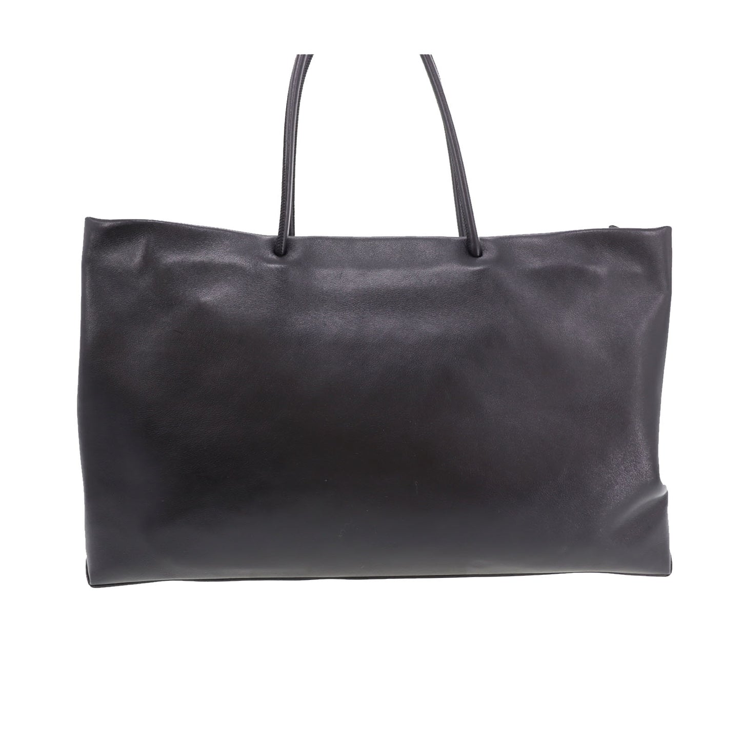 CHANEL Logo Shoulder Tote Bag Leather #CL42