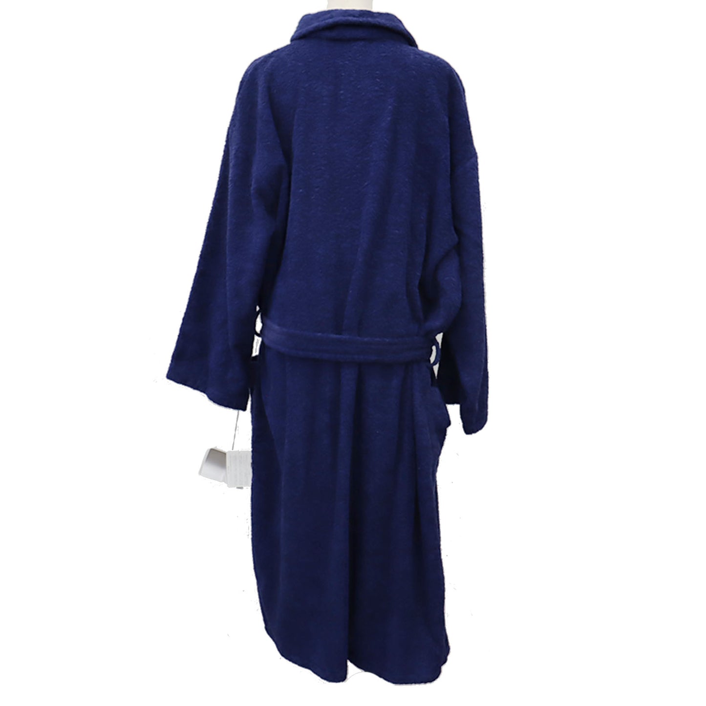 Christian Dior Long Sleeve Bathrobe Navy Cotton 100% L Size Japan #AG118