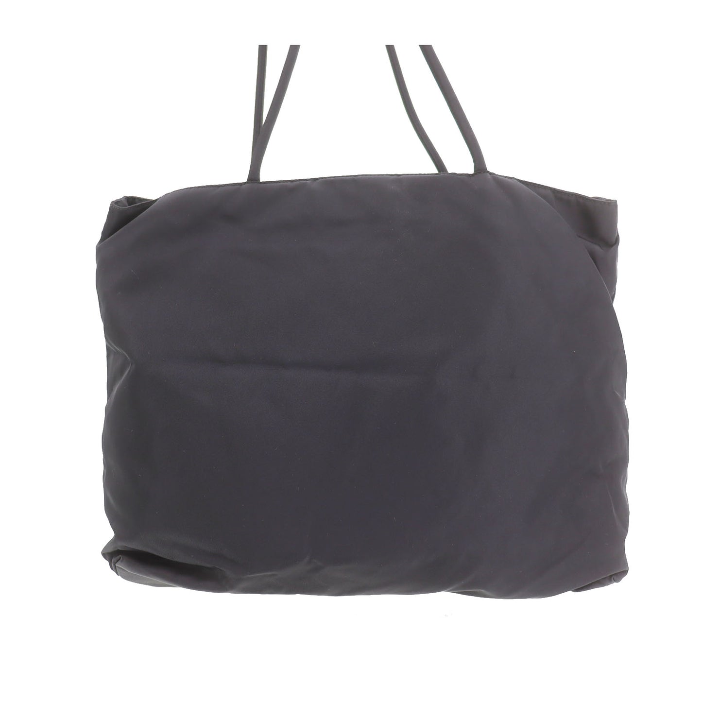 PRADA Logos Shoulder Tote Bag Black Nylon #ED418