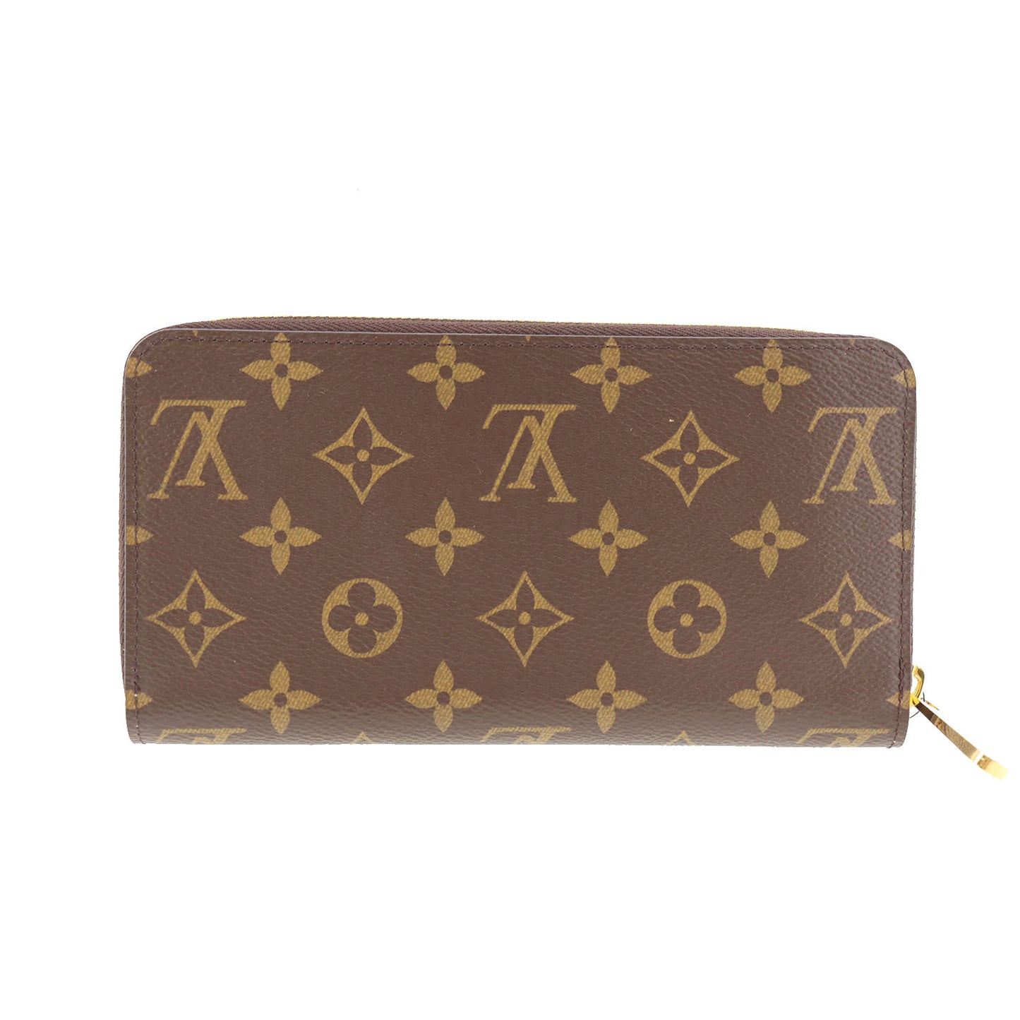 LOUIS VUITTON LV Zippy Wallet Brown Pink Monogram M41894 #AG386