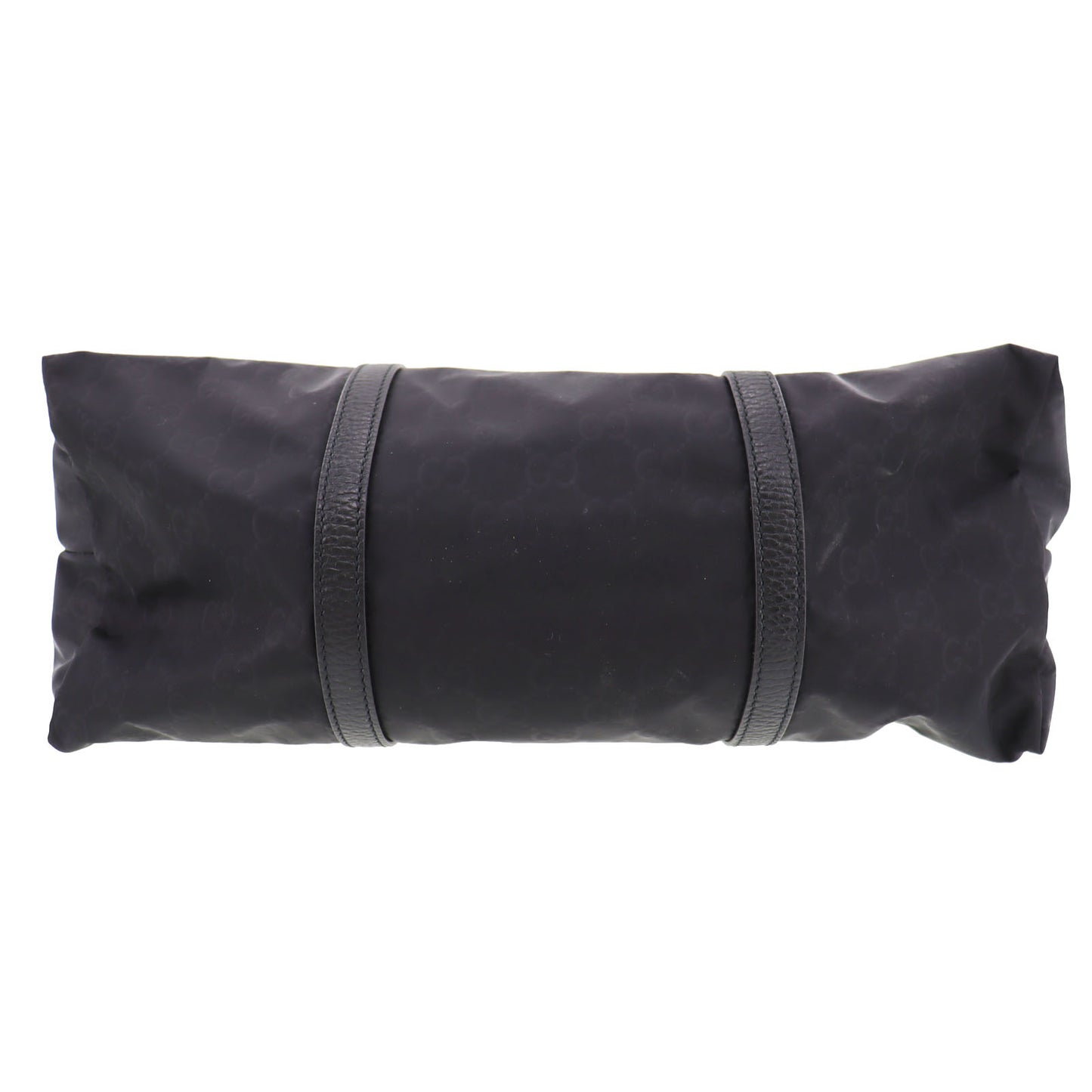 GUCCI Original GG Hand Shoulder Bag Black Nylon #AG798