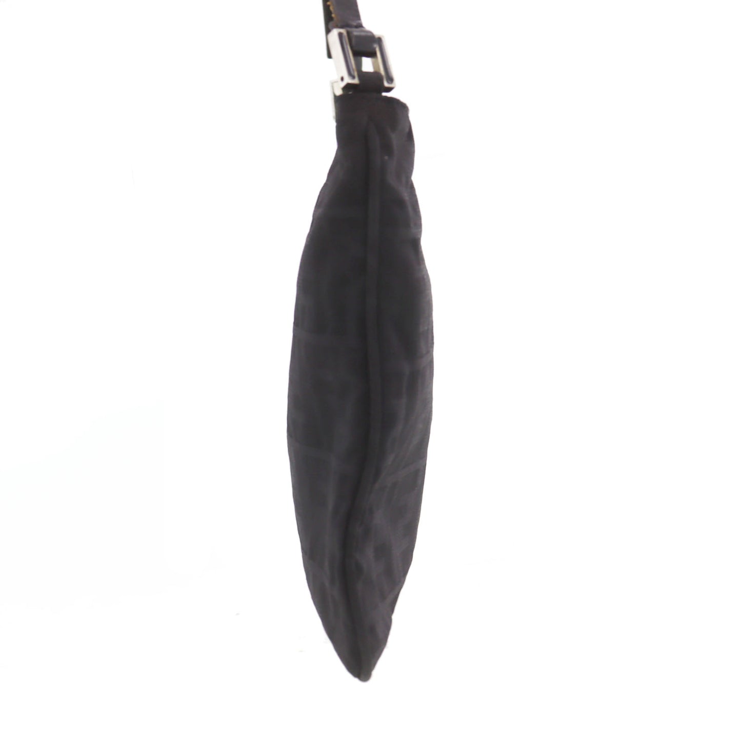 FENDI Zucca Shoulder Handbag Black Canvas #AG704