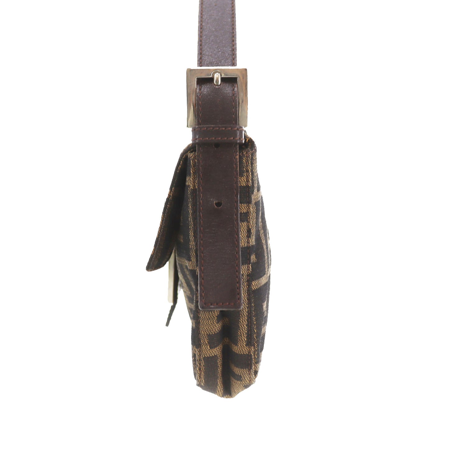 FENDI Zucca Mamma Bucket Handbag Brown #CO753