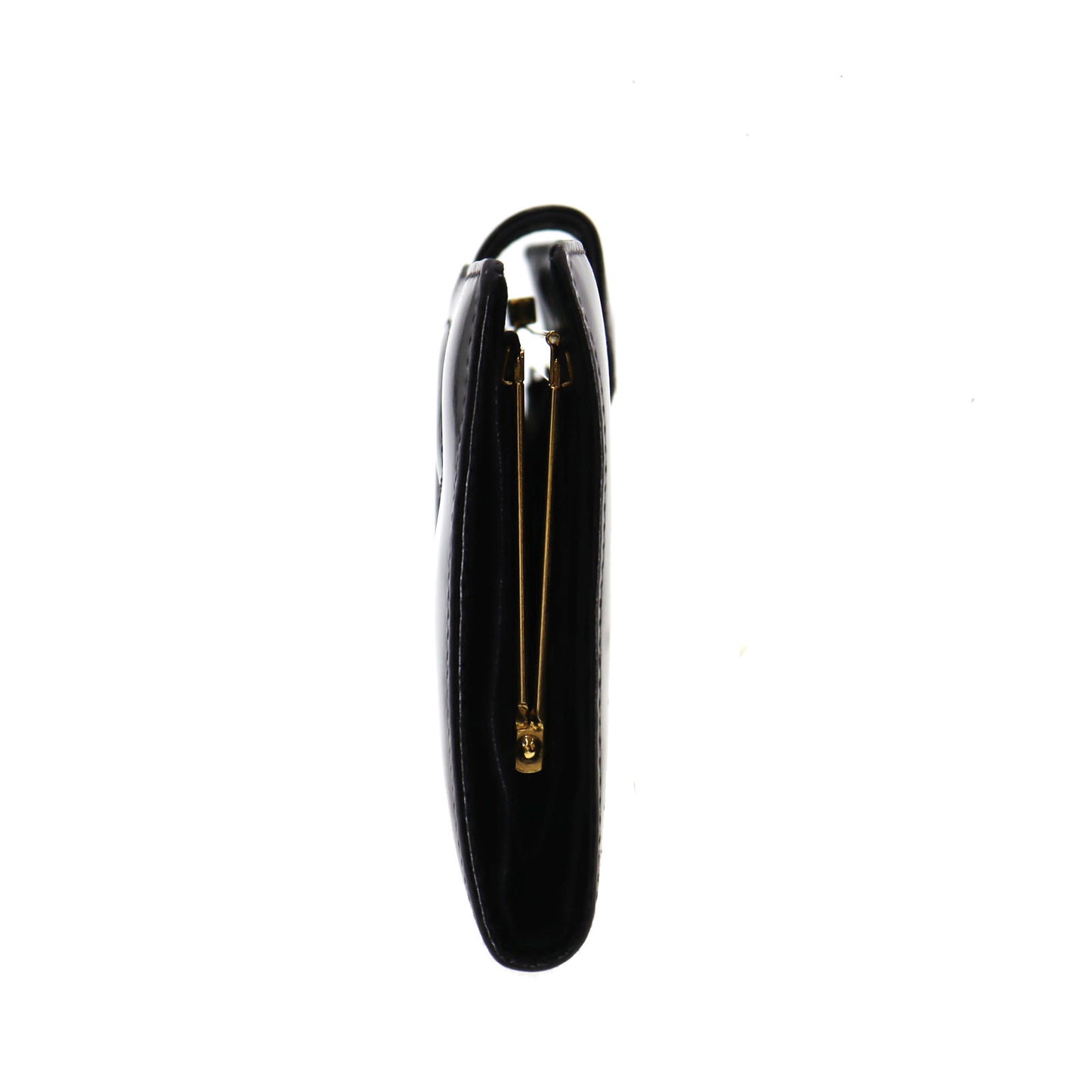CHANEL CC Logos Long Wallet Black Leather #CJ147