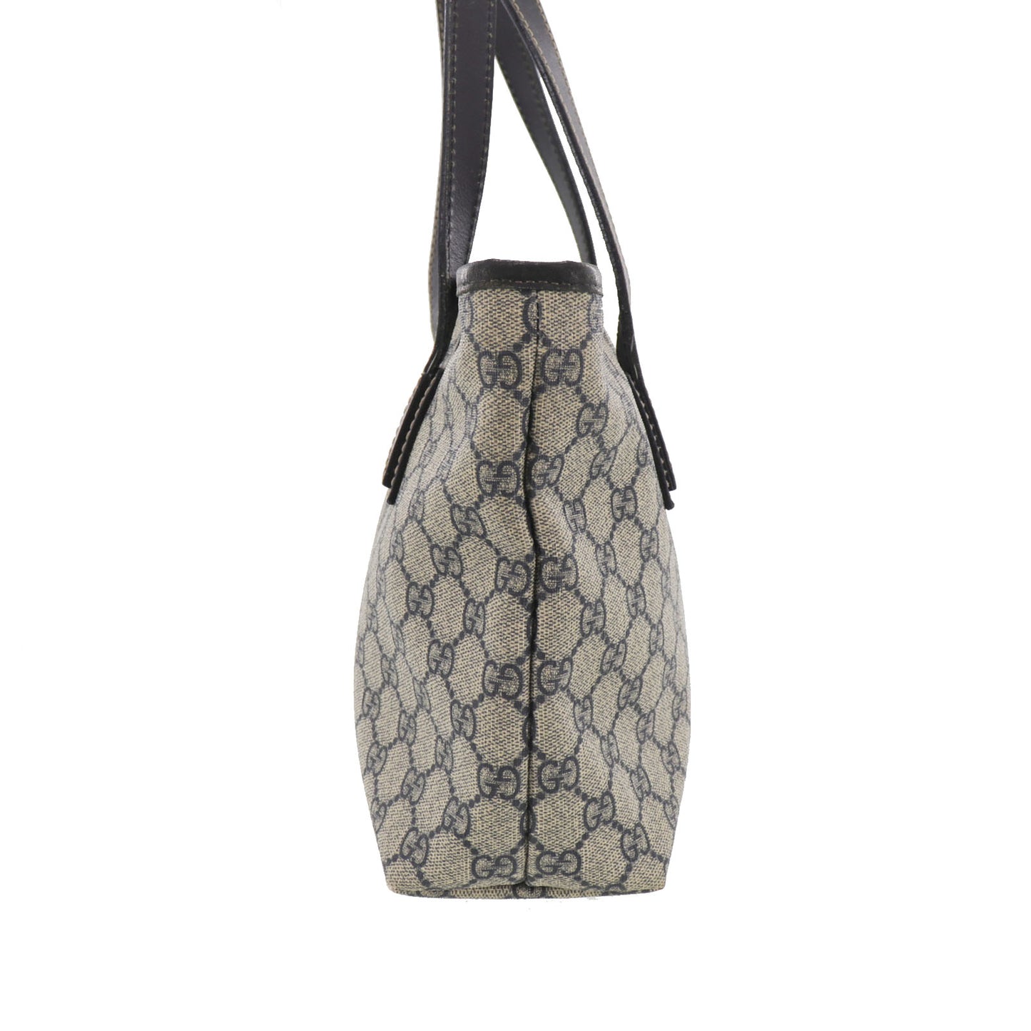 GUCCI GG Plus Tote Shoulder Bag Navy PVC #BJ342