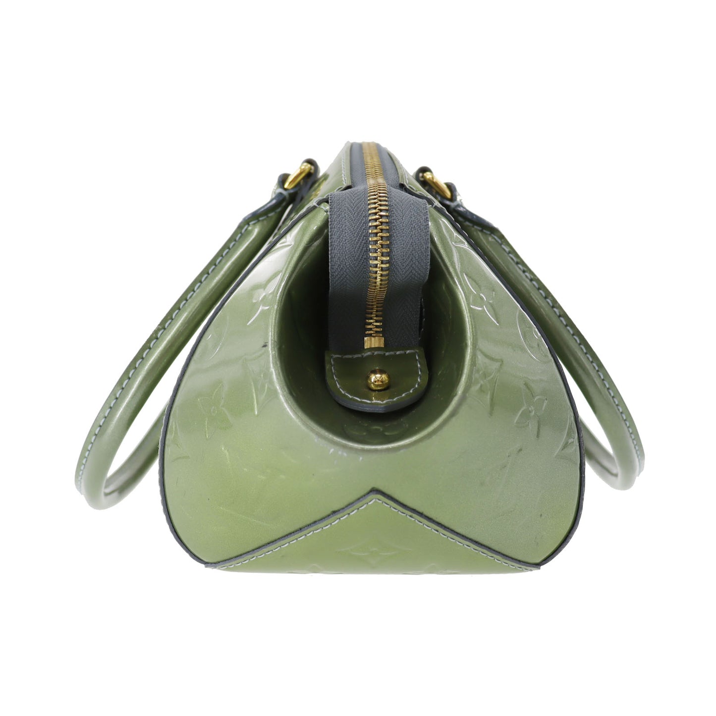 Louis Vuitton LV Sherwood PM Handbag Monogram Vernis Green M91560 #CO86