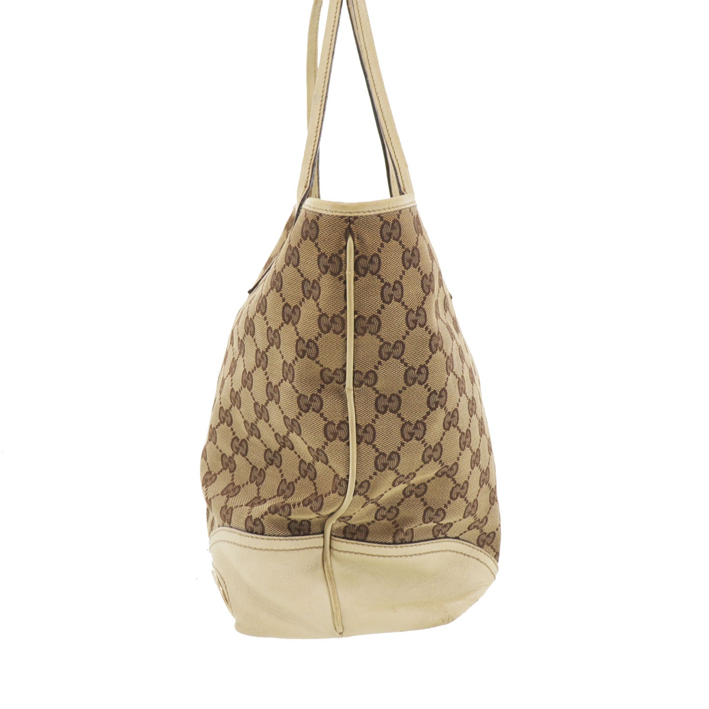 GUCCI Original GG Canvas Shoulder Tote Bag Brown #EG515