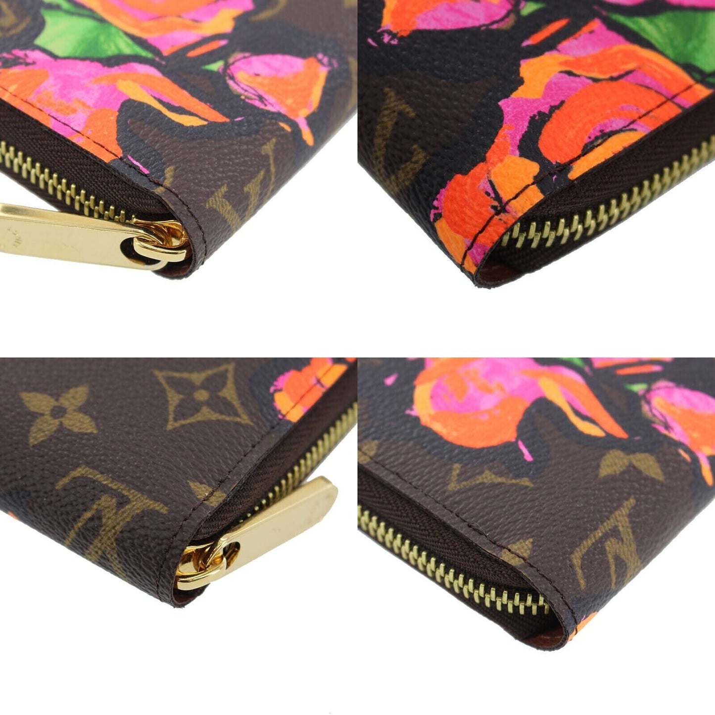 LOUIS VUITTON LV Zippy Wallet Rose Monogram M93759 #BH43