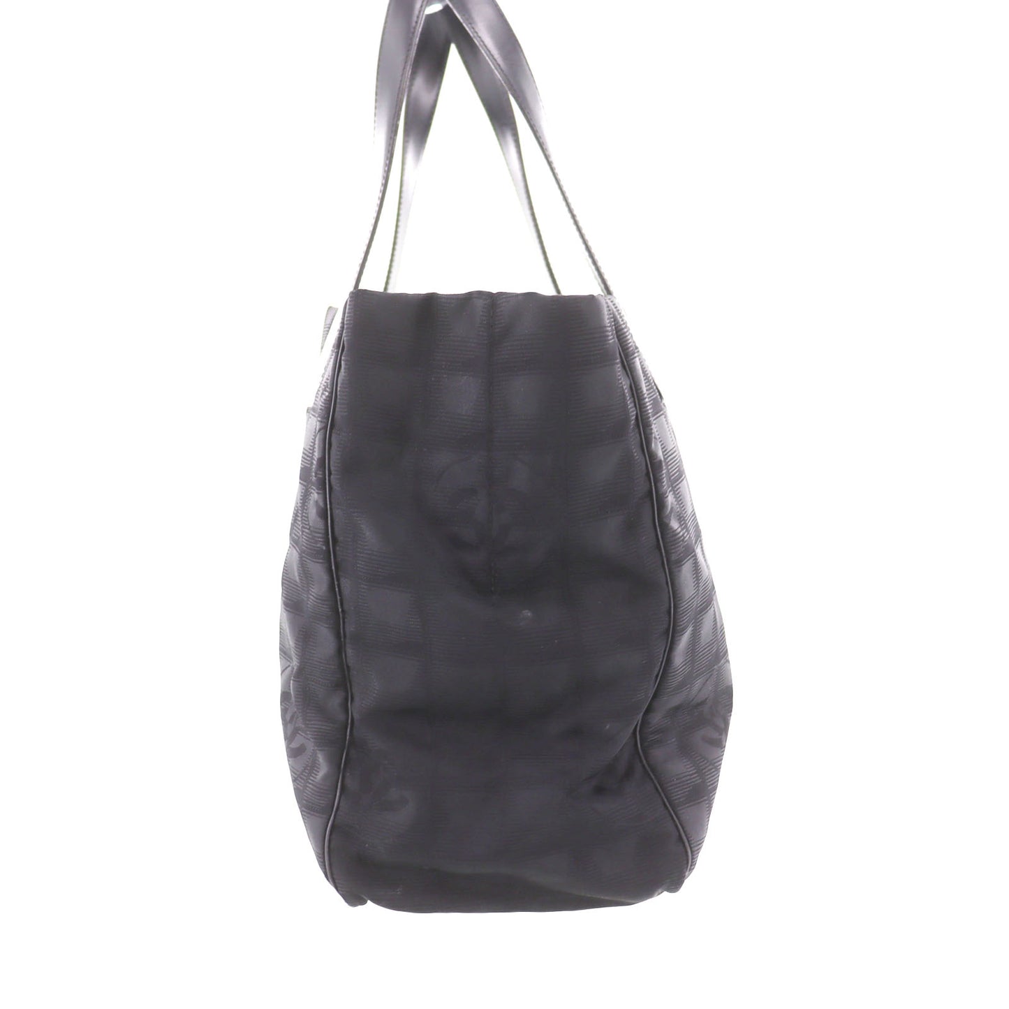 CHANEL New Travel Line Tote Bag Black Nylon #CG704