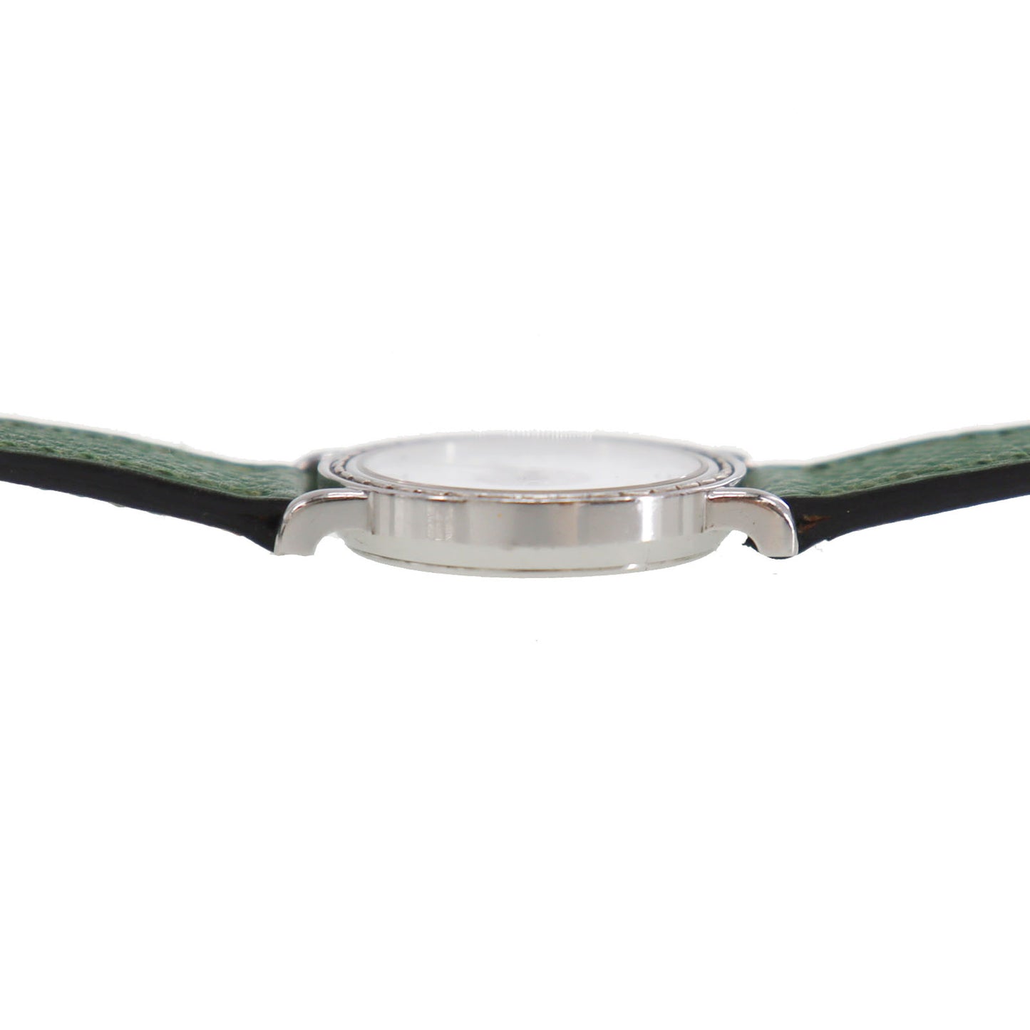 HERMES Ladies Watch Serie Green Silver 276071 #CX794