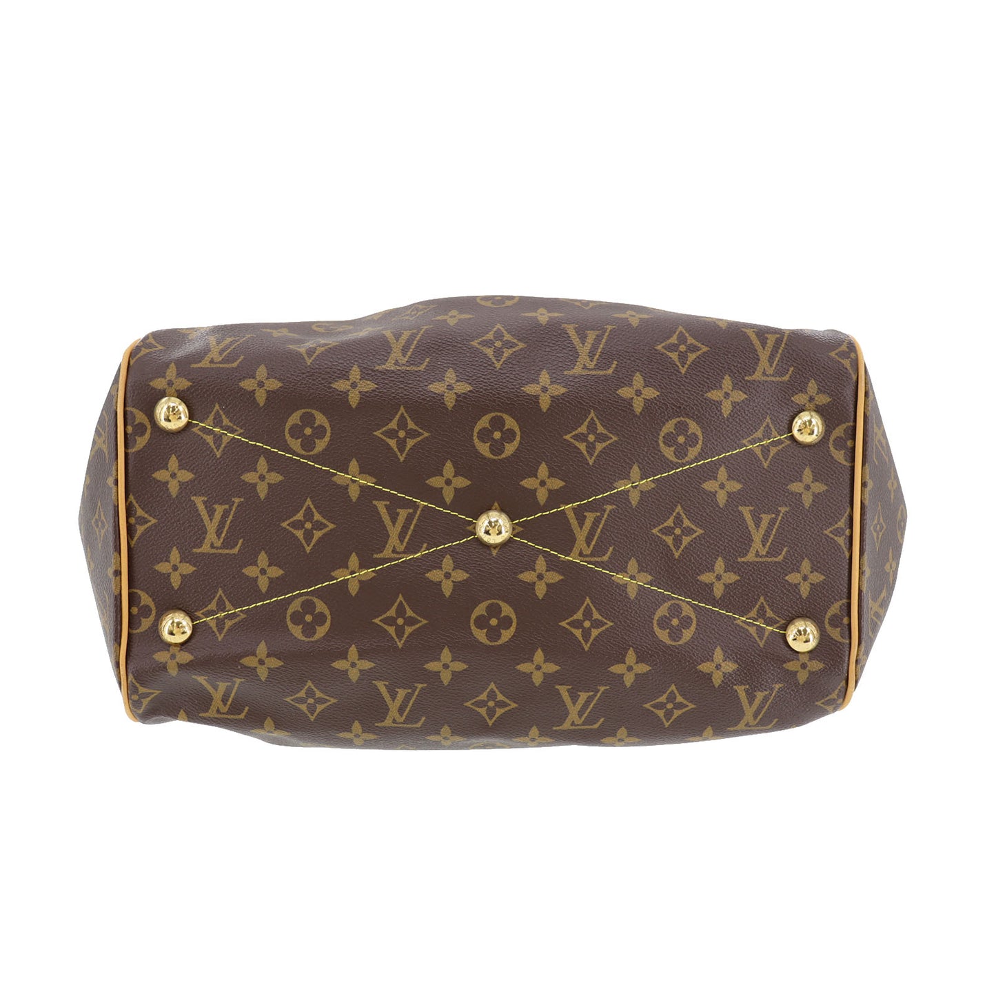LOUIS VUITTON LV Tivoli GM Handbag Monogram Brown M40144 #AH624