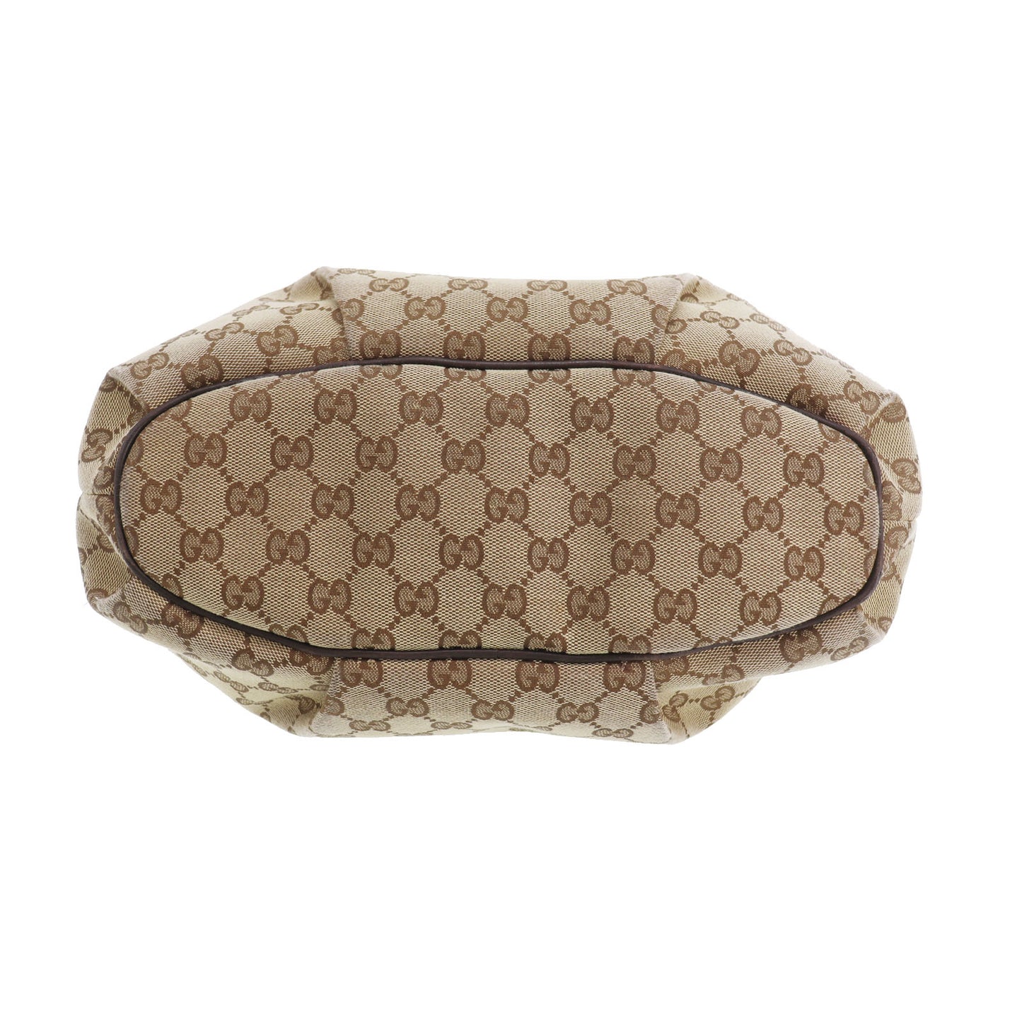 GUCCI Original GG Canvas Crossbody Shoulder Bag Brown #CS801