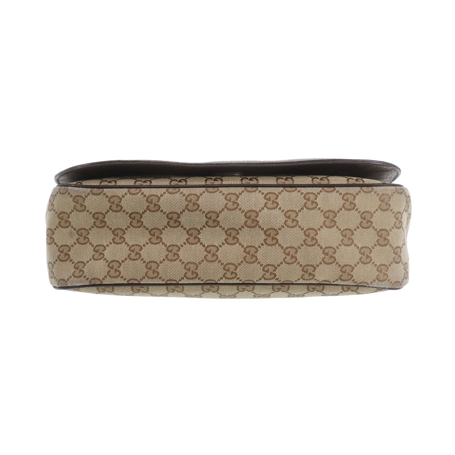 GUCCI Original GG Canvas Crossbody Shoulder Bag Brown #CP347