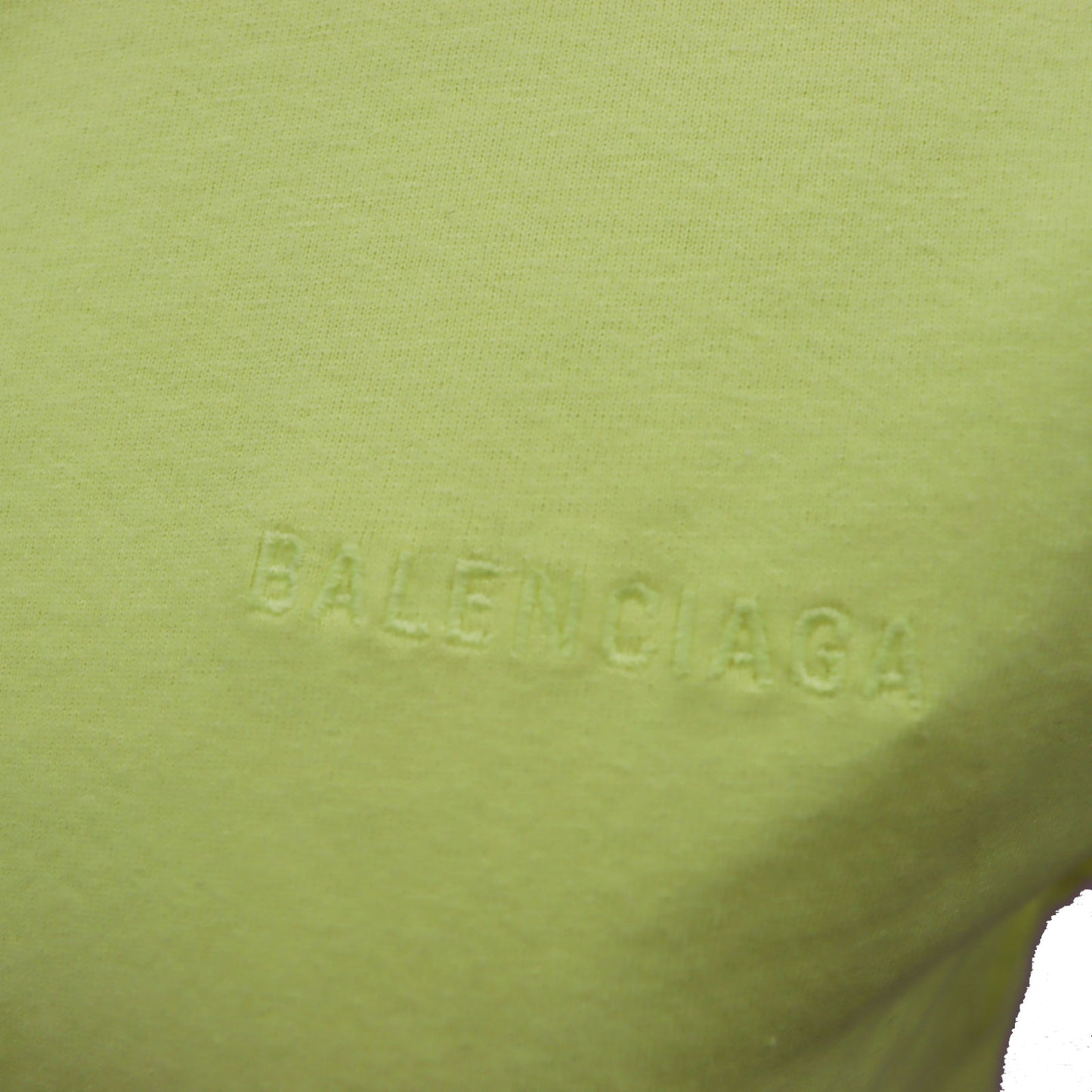 BALENCIAGA Short Sleeve T-shirt Tops XS Gluorescent Yellow #AH677