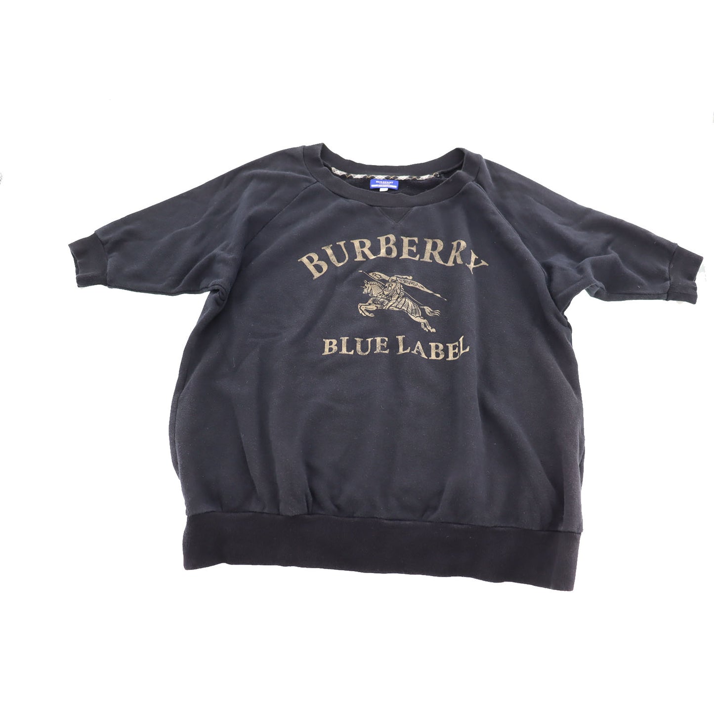 Burberry Sweatshirt Tops Black Size 38 Cotton #AH109