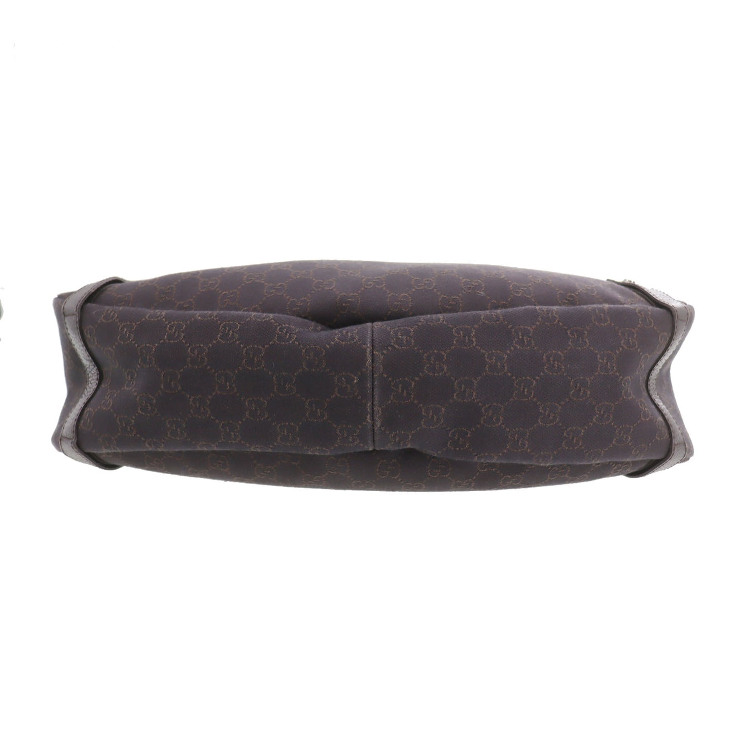 GUCCI Original GG Canvas Handbag Tote Dark Brown #AH621