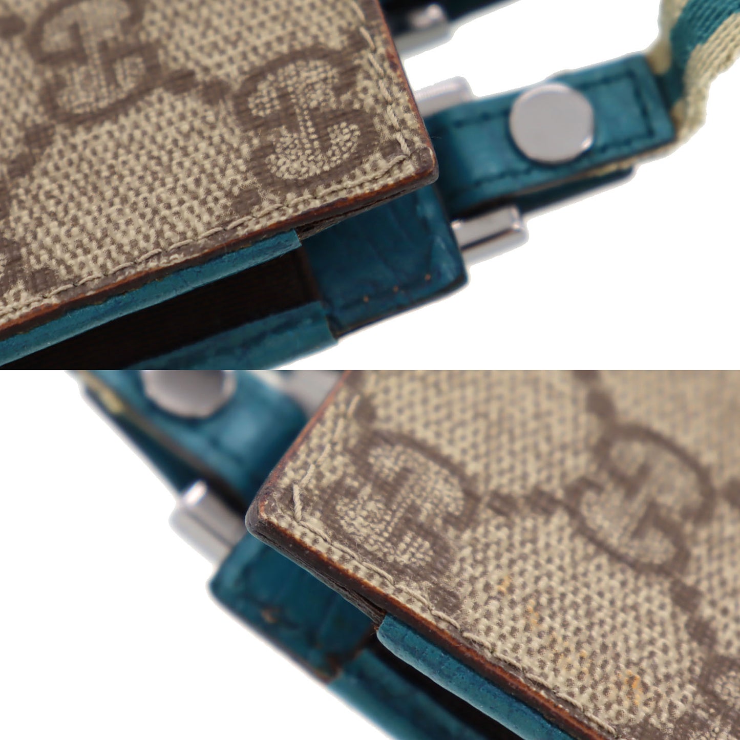 GUCCI GG Plus Web Stripe Sherry iPod Mini Case Brown #AG830