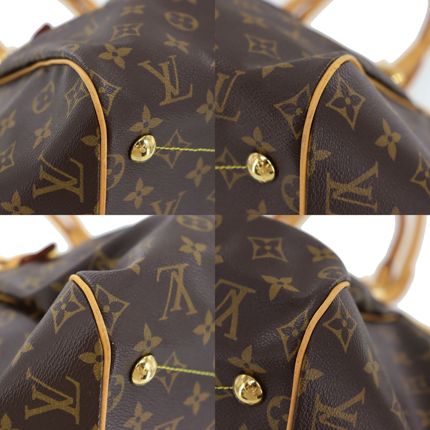 LOUIS VUITTON LV Tivoli GM Handbag Monogram Brown M40144 #AH624