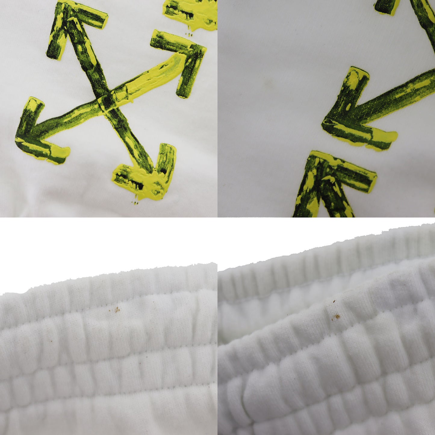 OFF-WHITE Bottom White Size M Italy 100% Cotton #AG851