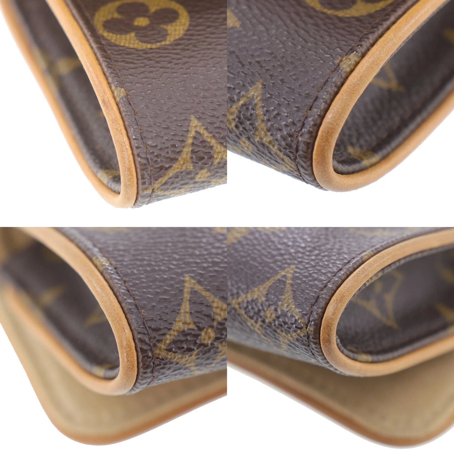 LOUIS VUITTON LV Pochette Twin PM Shoulder Body Bag Monogram M51854 AG787