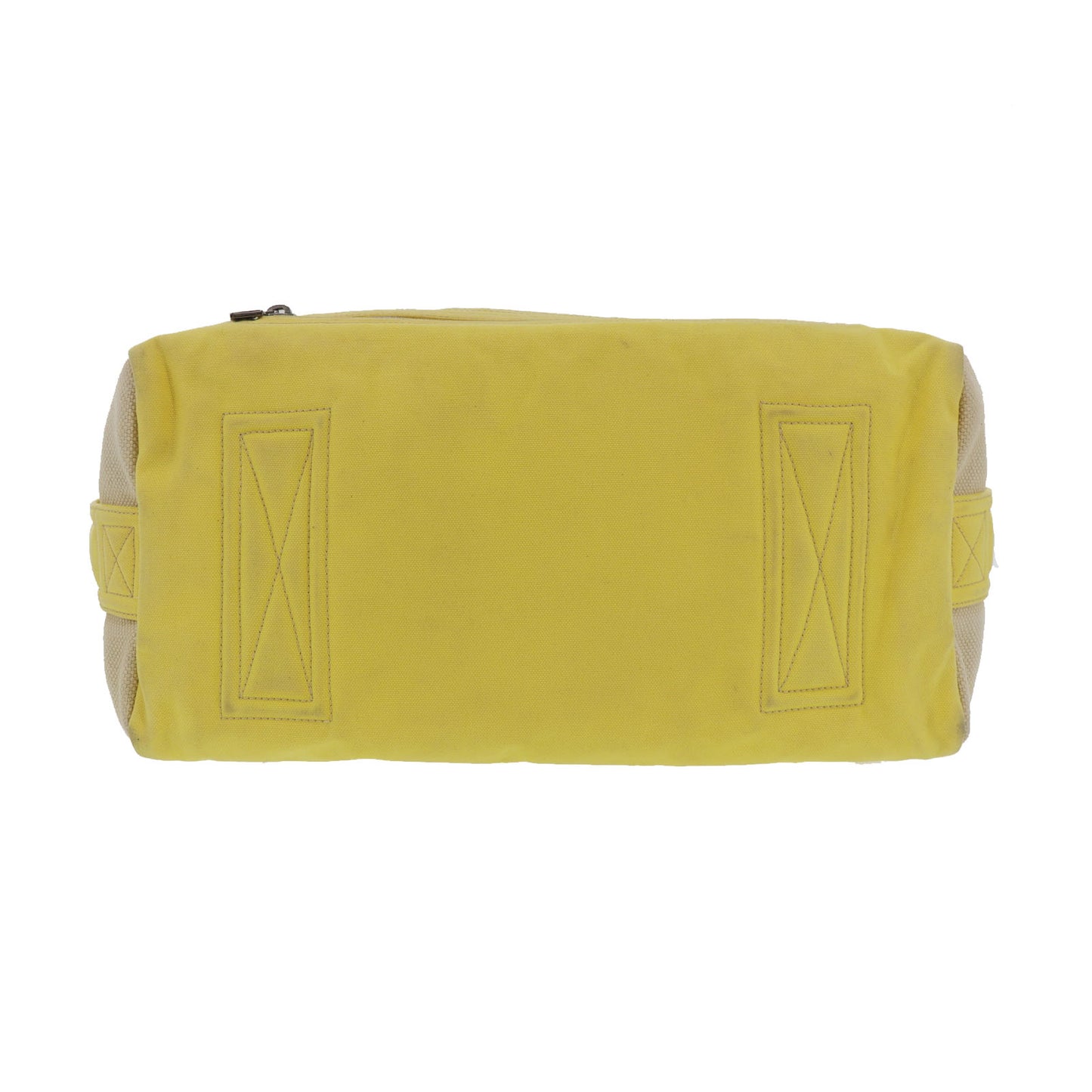CHANEL Sports Line Boston Bag Beige Yellow Canvas #EF363