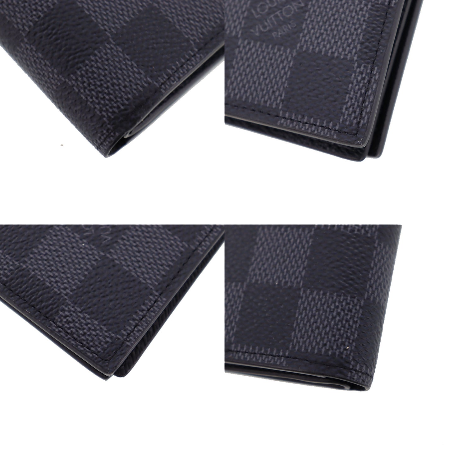 LOUIS VUITTON LV Damier Graphite Portefeiulle Amerigo Wallet N60053 #AG670