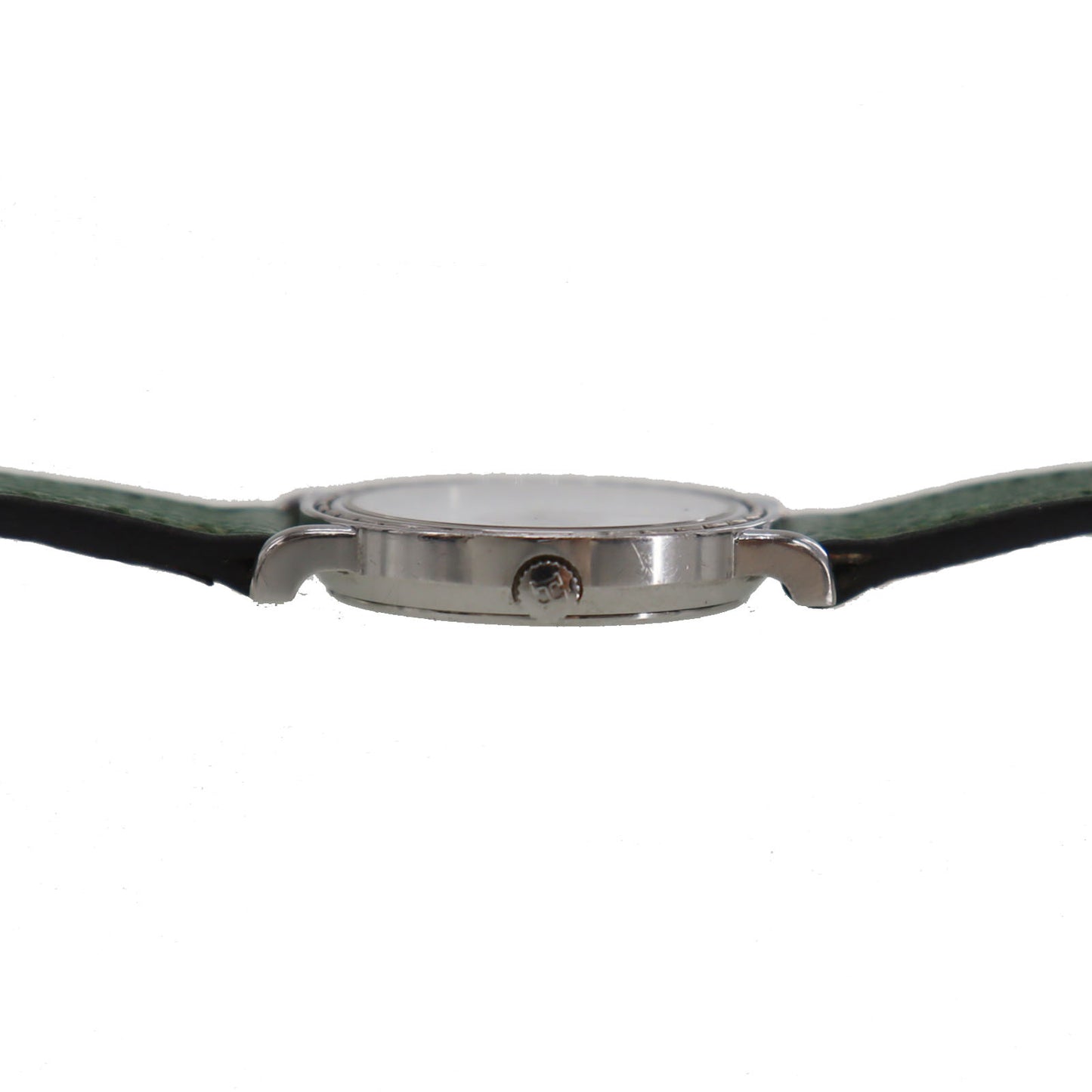 HERMES Ladies Watch Serie Green Silver 276071 #CX794