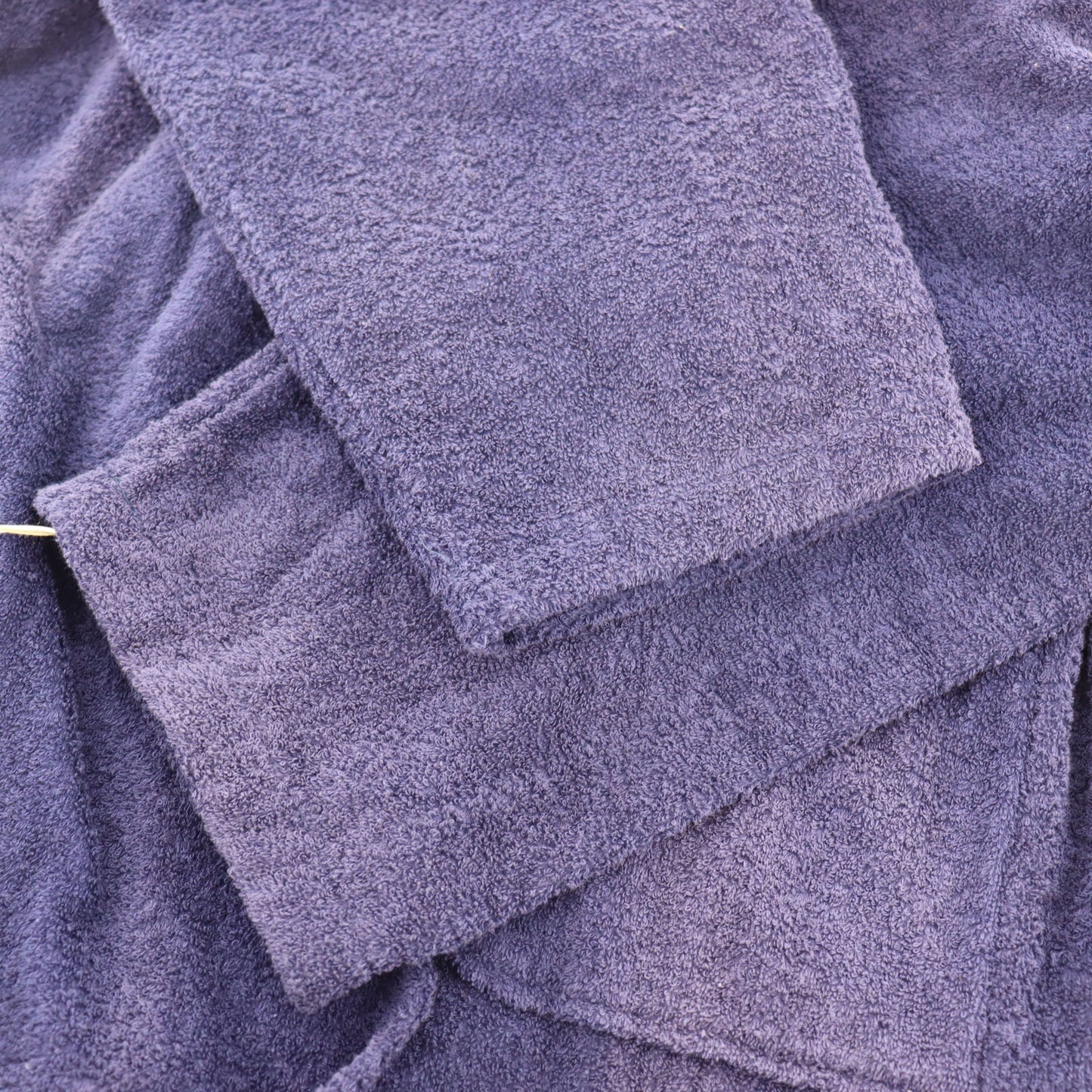 Christian Dior Long Sleeve Bathrobe Navy Cotton 100% L Size Japan #AG118