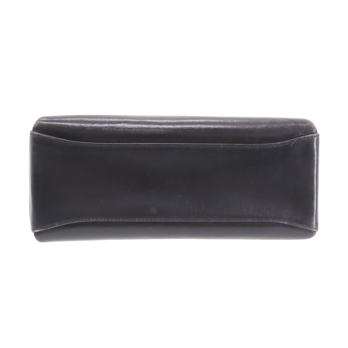 GUCCI Bamboo 2Way Shoulder Handbag Black Leather #CN677