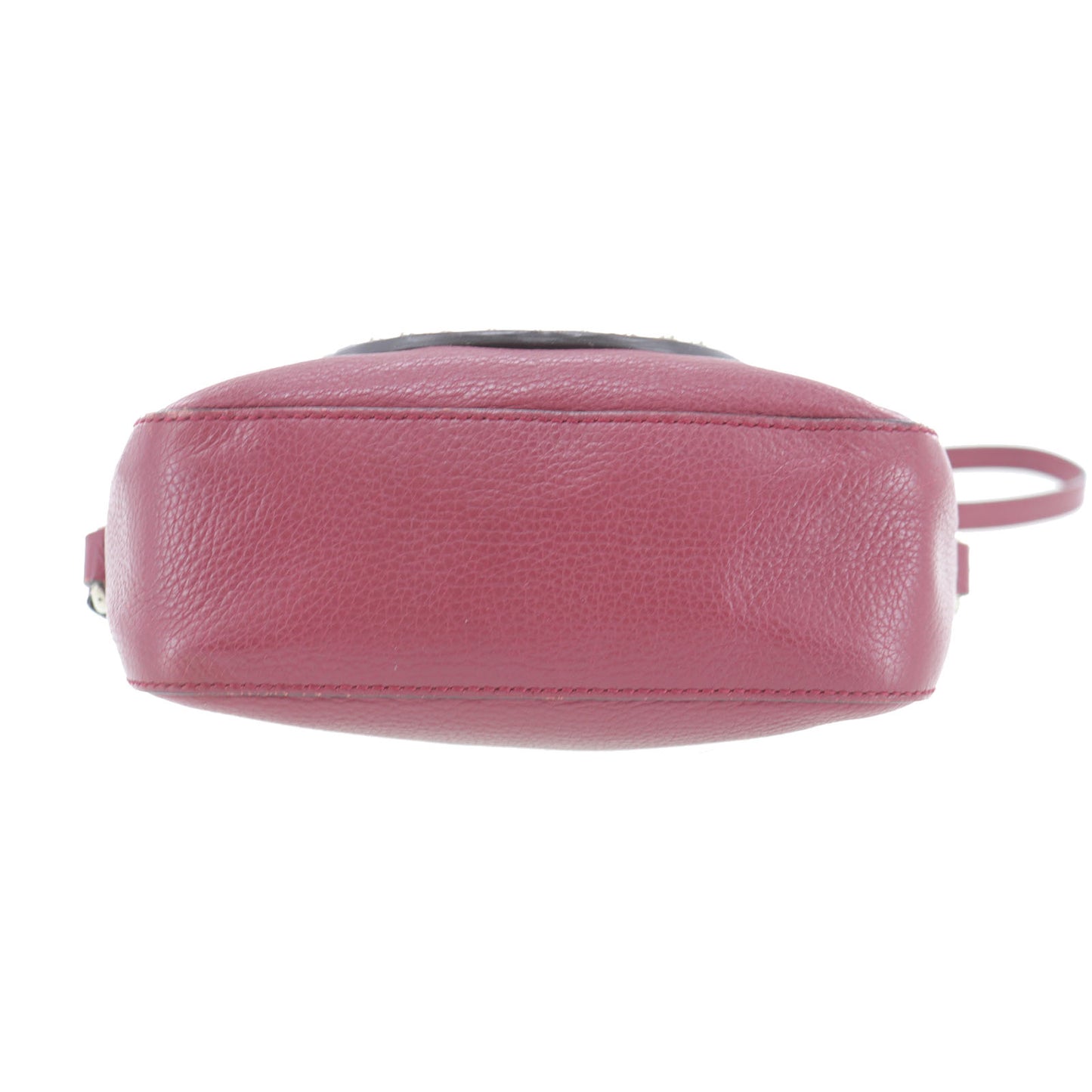 GUCCI Studded Soho Disco Crossbody Shoulder Bag Bordeaux Leather #AG432