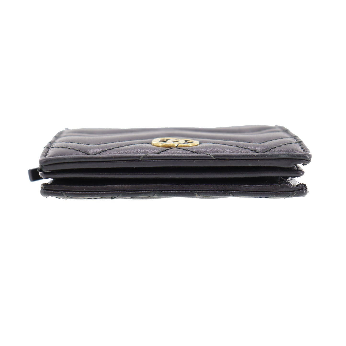 GUCCI GG Marmont Wallet Black Leather #BU945